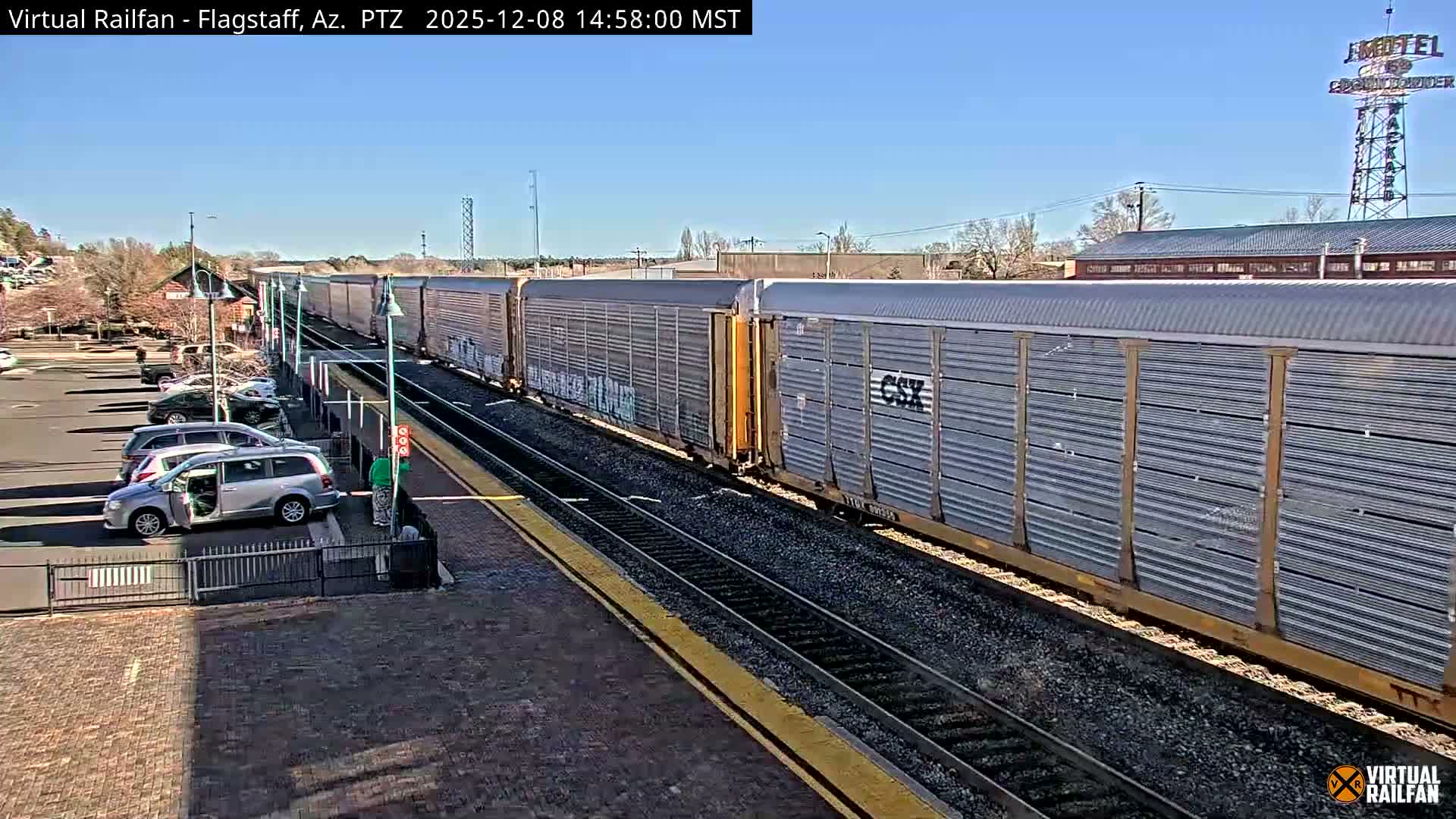 Flagstaff Amtrak Railroad Live Cam - Flagstaff, Coconino, Arizona, USA