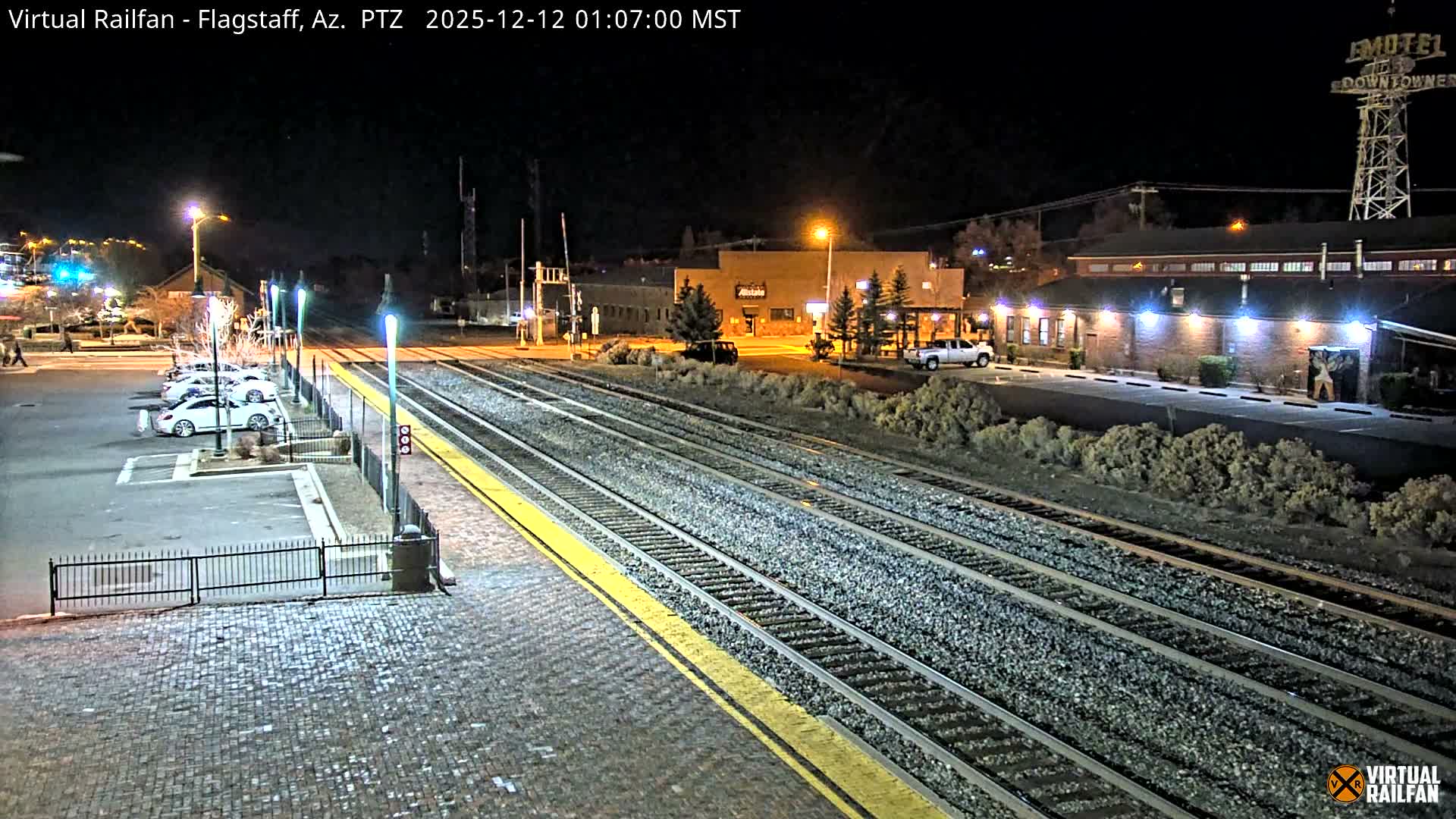 Flagstaff Amtrak Railroad Live Cam - Flagstaff, Coconino, Arizona, USA