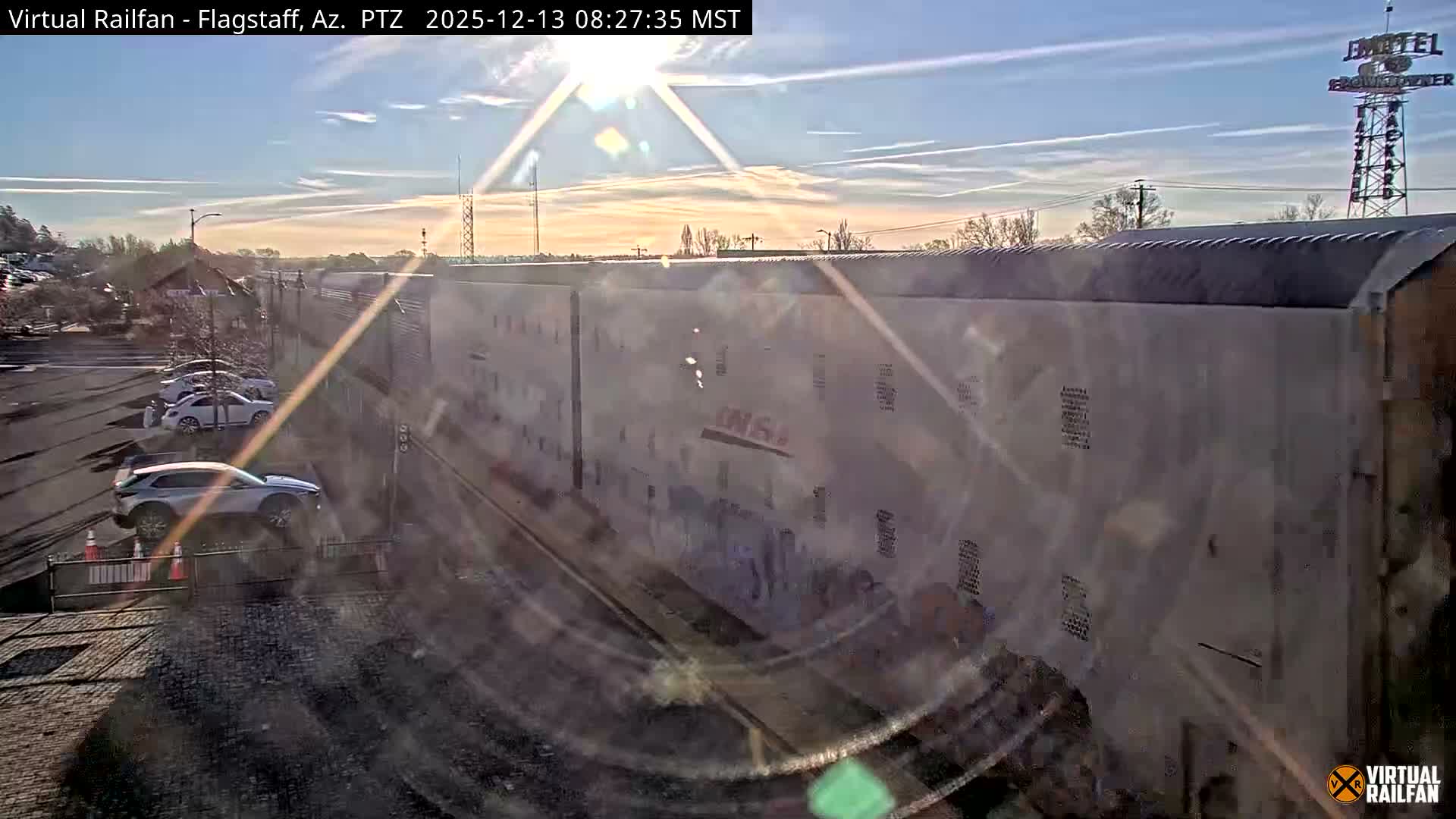 Flagstaff Amtrak Railroad Live Cam - Flagstaff, Coconino, Arizona, USA