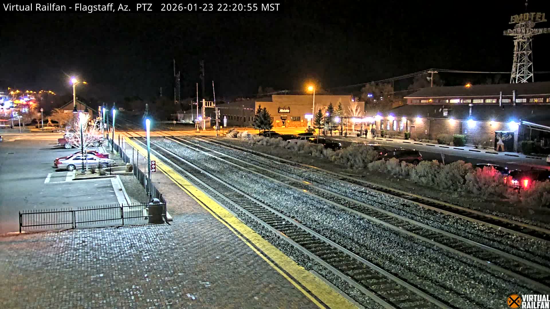 Flagstaff Amtrak Railroad Live Cam - Flagstaff, Coconino, Arizona, USA