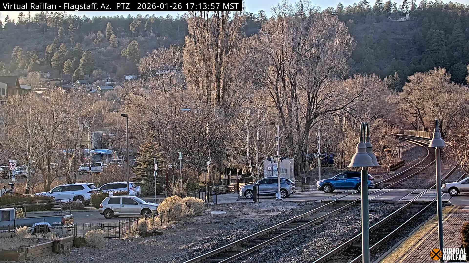 Flagstaff Amtrak Railroad Live Cam - Flagstaff, Coconino, Arizona, USA