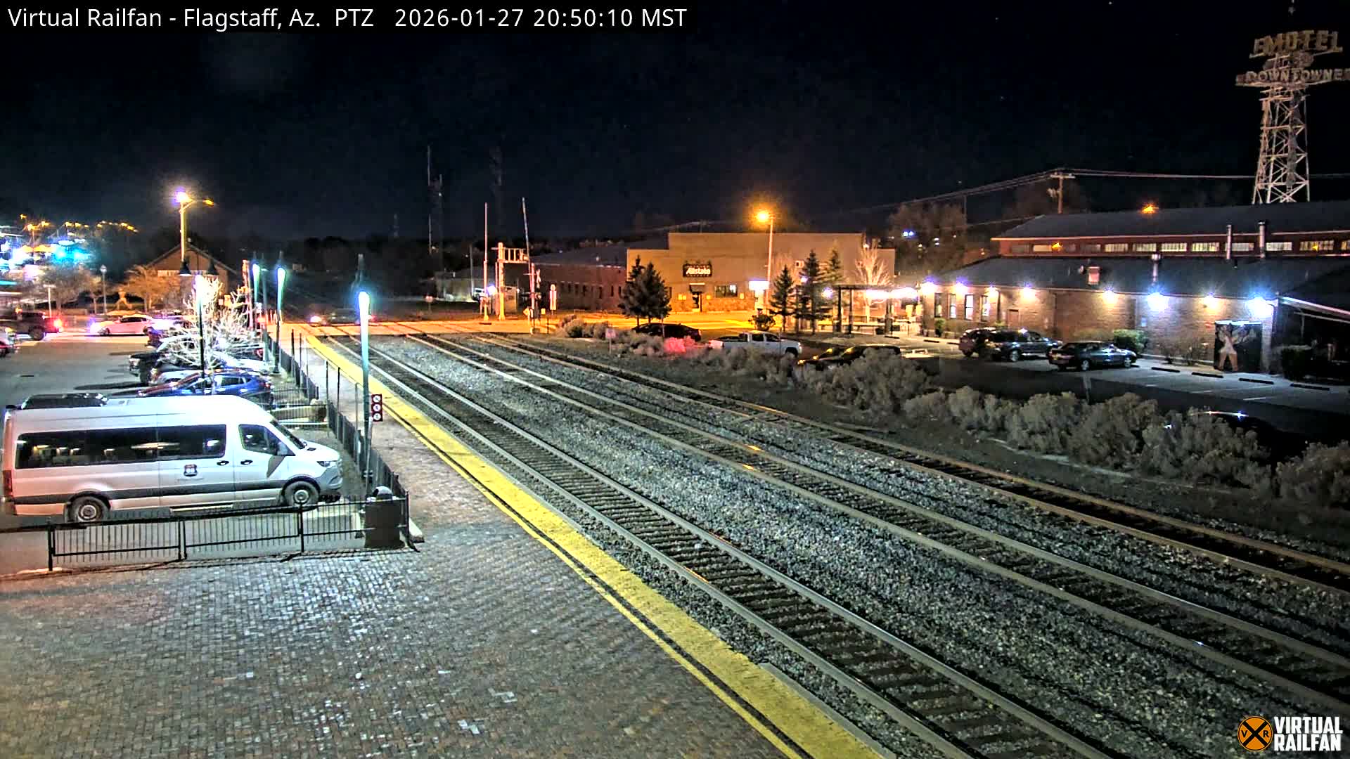 Flagstaff Amtrak Railroad Live Cam - Flagstaff, Coconino, Arizona, USA