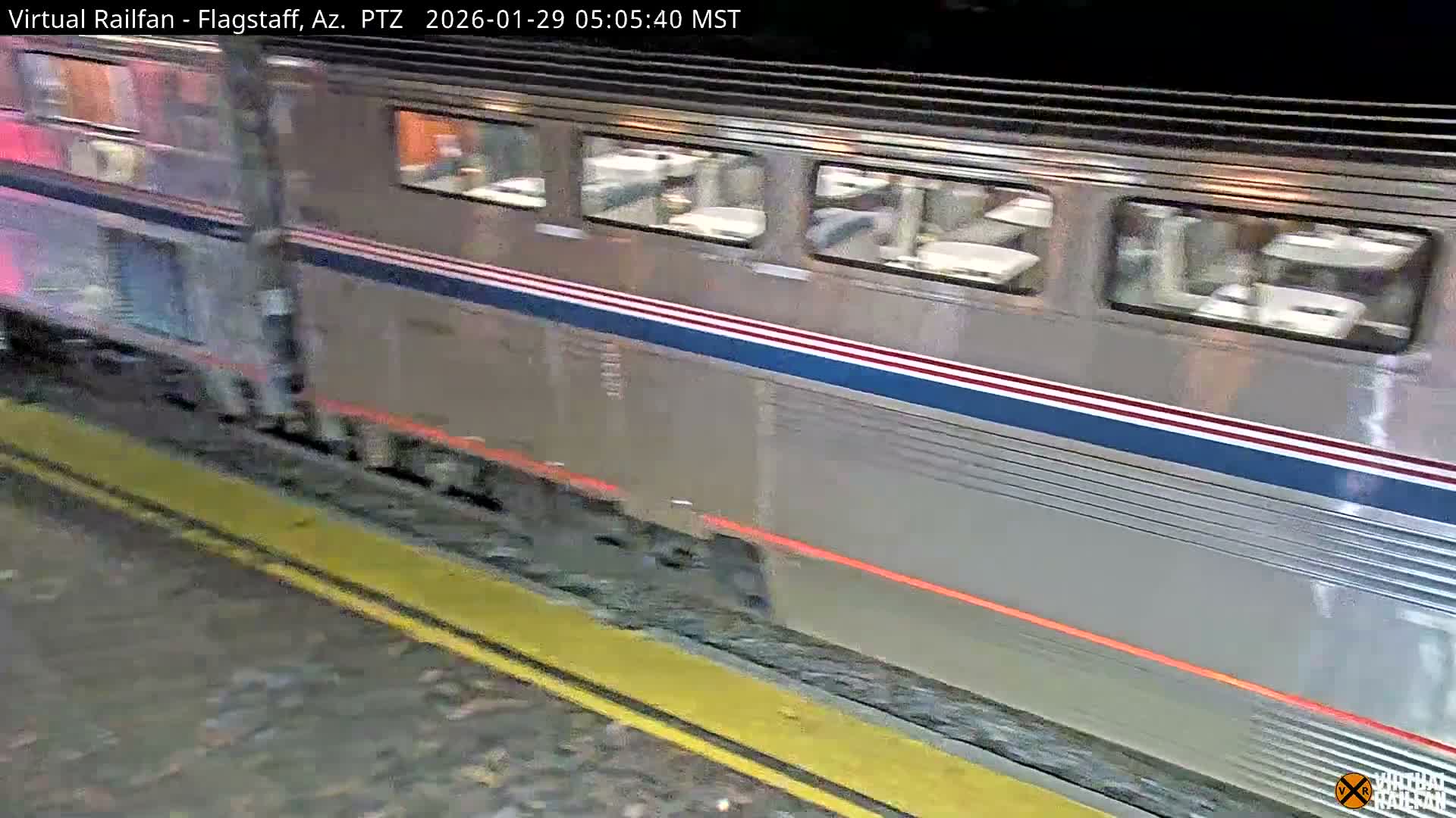 Flagstaff Amtrak Railroad Live Cam - Flagstaff, Coconino, Arizona, USA