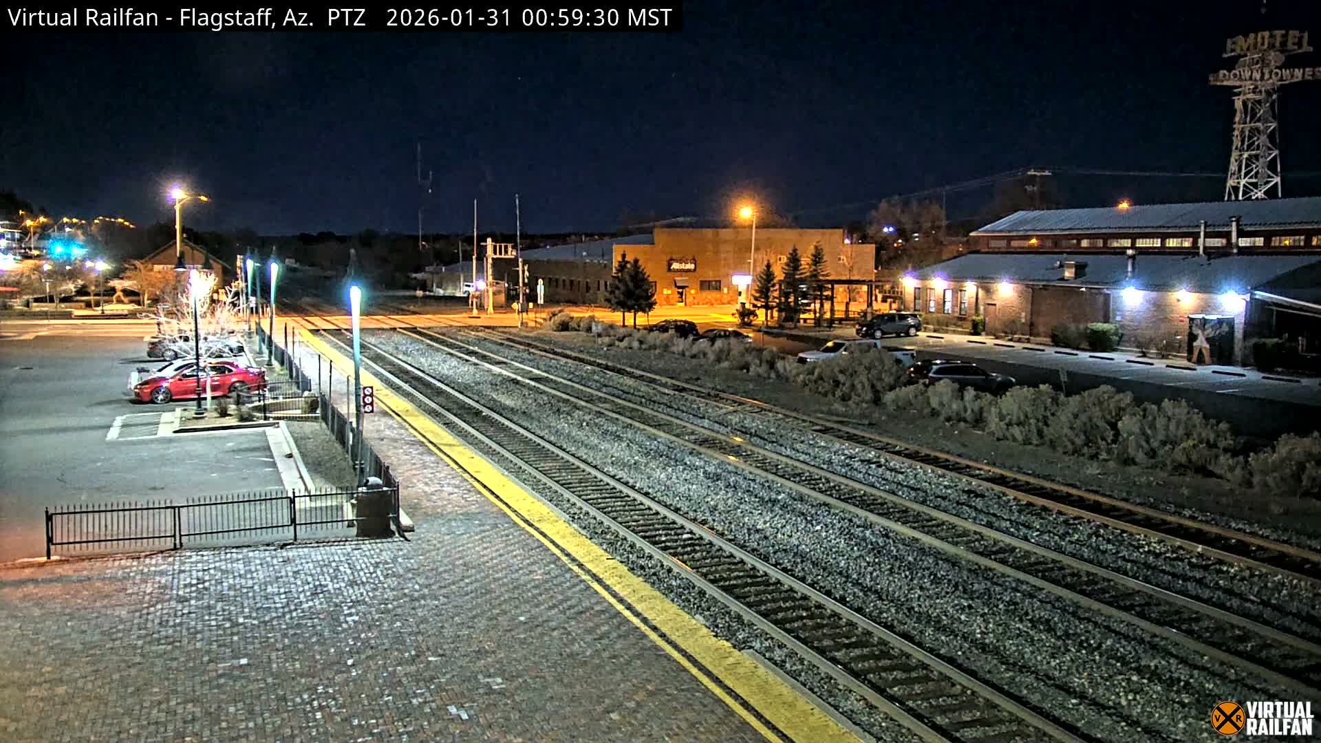 Flagstaff Amtrak Railroad Live Cam - Flagstaff, Coconino, Arizona, USA