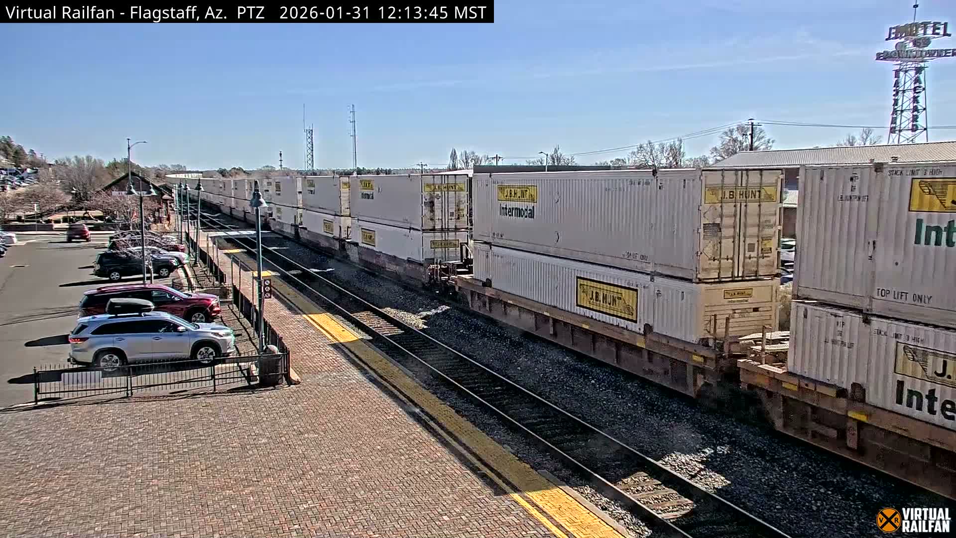 Flagstaff Amtrak Railroad Live Cam - Flagstaff, Coconino, Arizona, USA