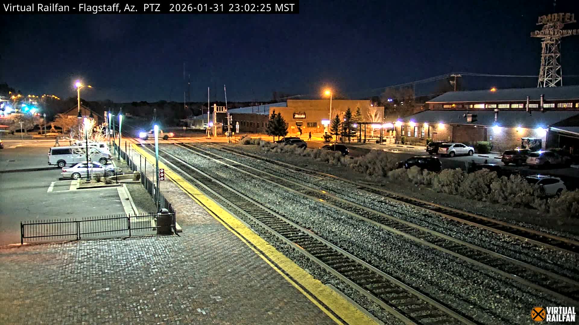 Flagstaff Amtrak Railroad Live Cam - Flagstaff, Coconino, Arizona, USA