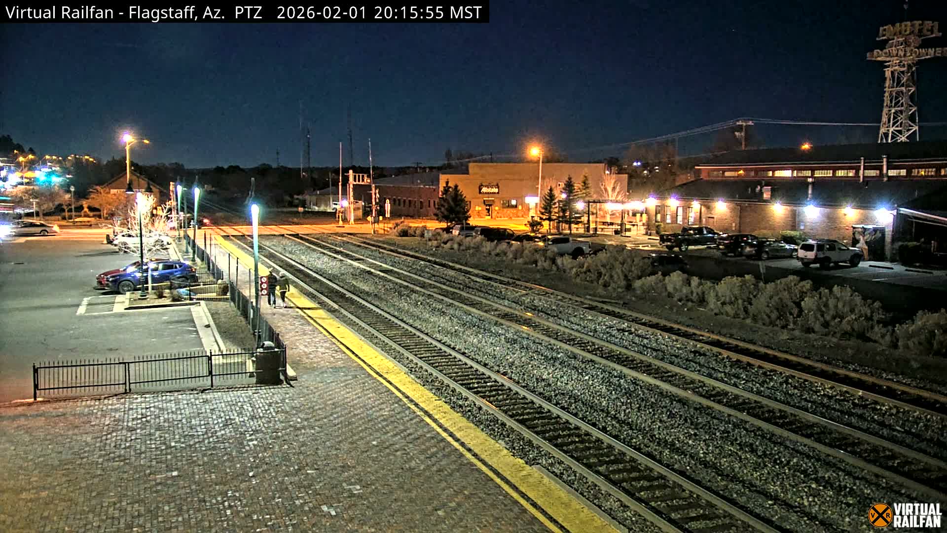 Flagstaff Amtrak Railroad Live Cam - Flagstaff, Coconino, Arizona, USA