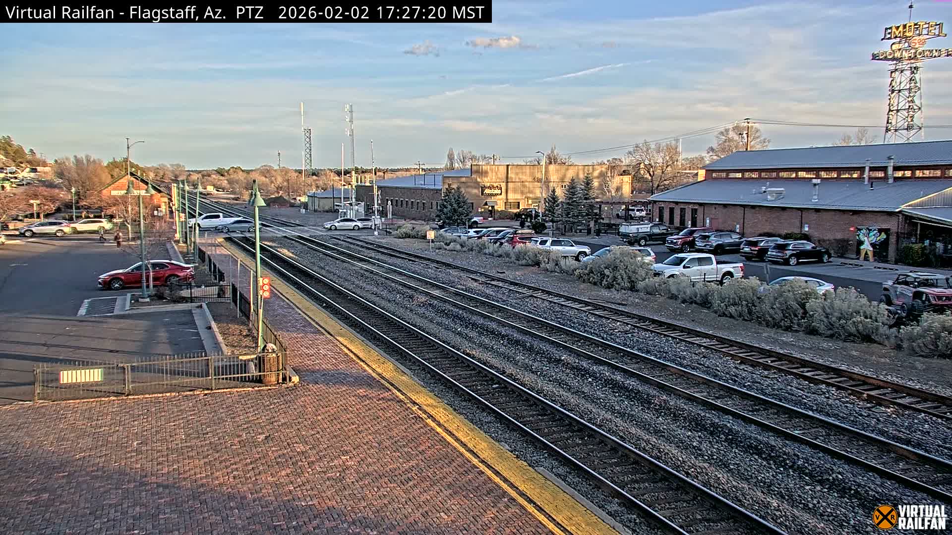 Flagstaff Amtrak Railroad Live Cam - Flagstaff, Coconino, Arizona, USA