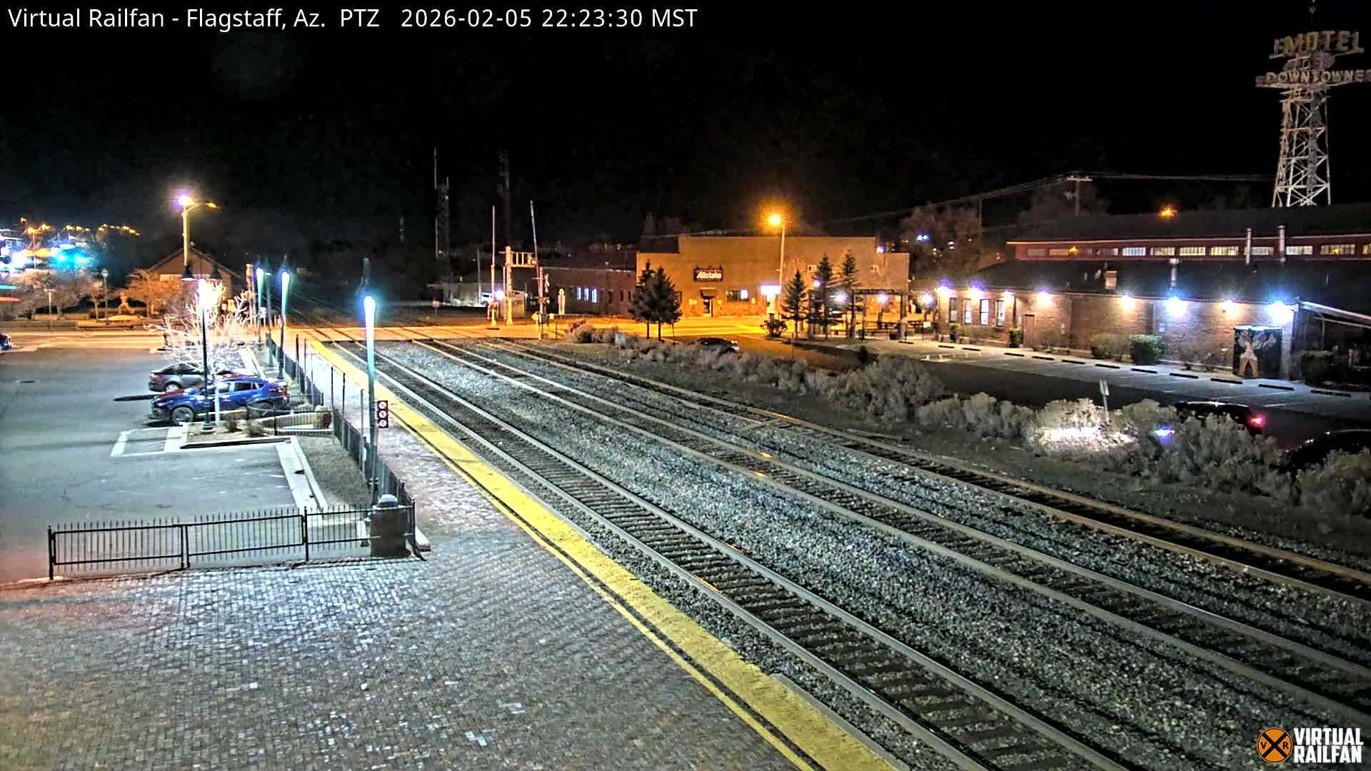Flagstaff Amtrak Railroad Live Cam - Flagstaff, Coconino, Arizona, USA