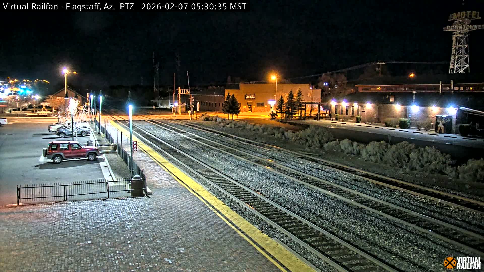 Flagstaff Amtrak Railroad Live Cam - Flagstaff, Coconino, Arizona, USA