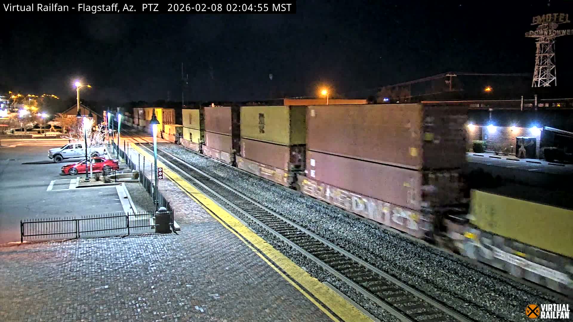 Flagstaff Amtrak Railroad Live Cam - Flagstaff, Coconino, Arizona, USA