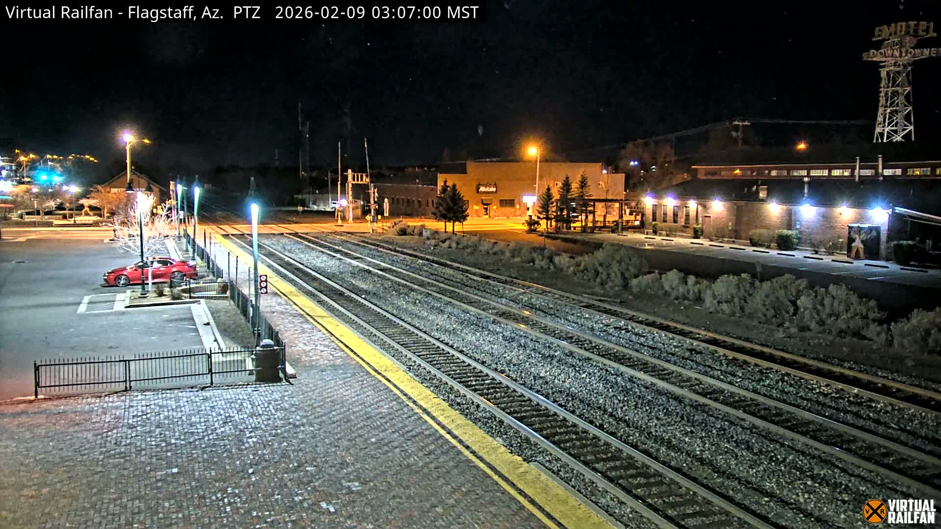 Flagstaff Amtrak Railroad Live Cam - Flagstaff, Coconino, Arizona, USA