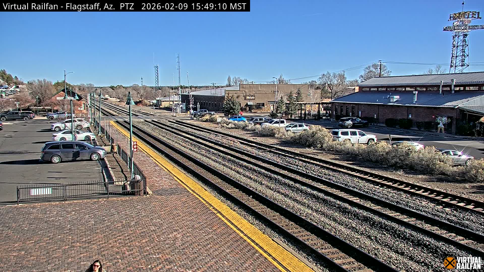 Flagstaff Amtrak Railroad Live Cam - Flagstaff, Coconino, Arizona, USA