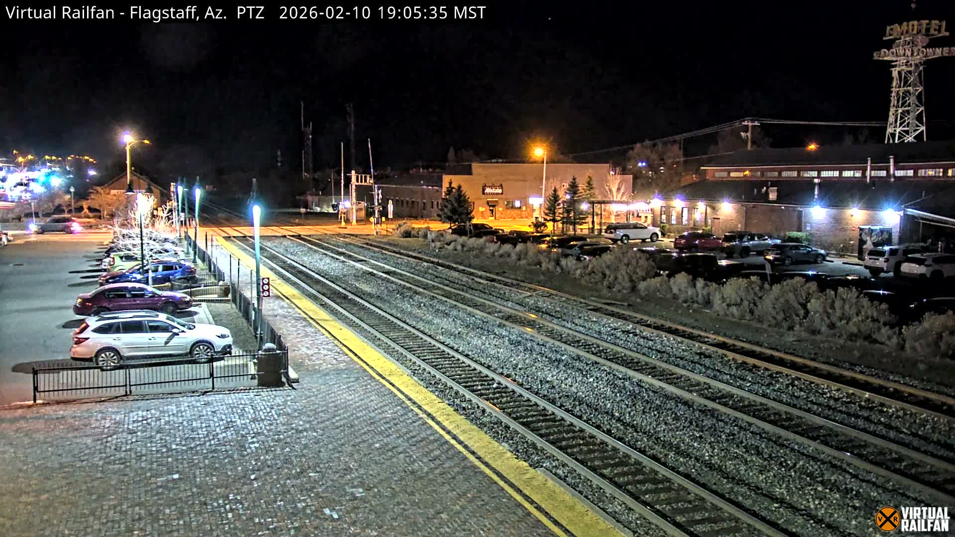Flagstaff Amtrak Railroad Live Cam - Flagstaff, Coconino, Arizona, USA