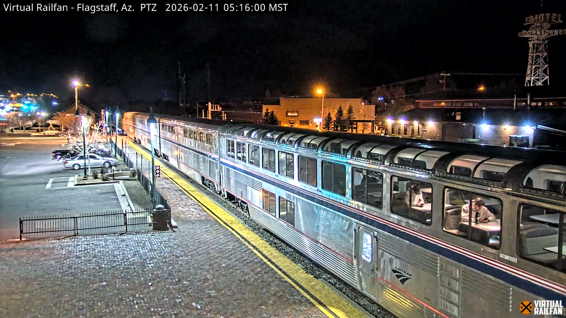 Flagstaff Amtrak Railroad Live Cam - Flagstaff, Coconino, Arizona, USA