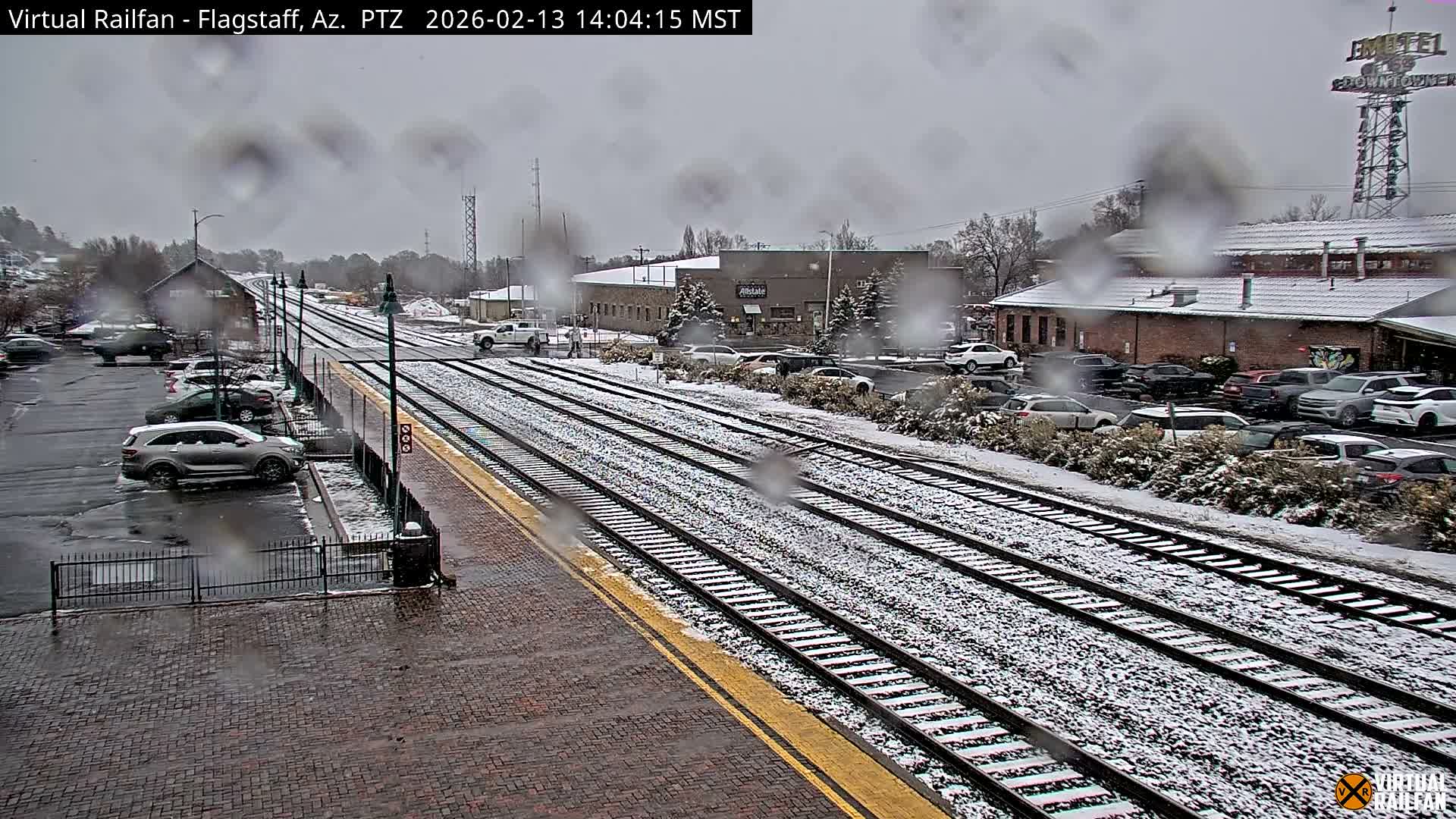 Flagstaff Amtrak Railroad Live Cam - Flagstaff, Coconino, Arizona, USA