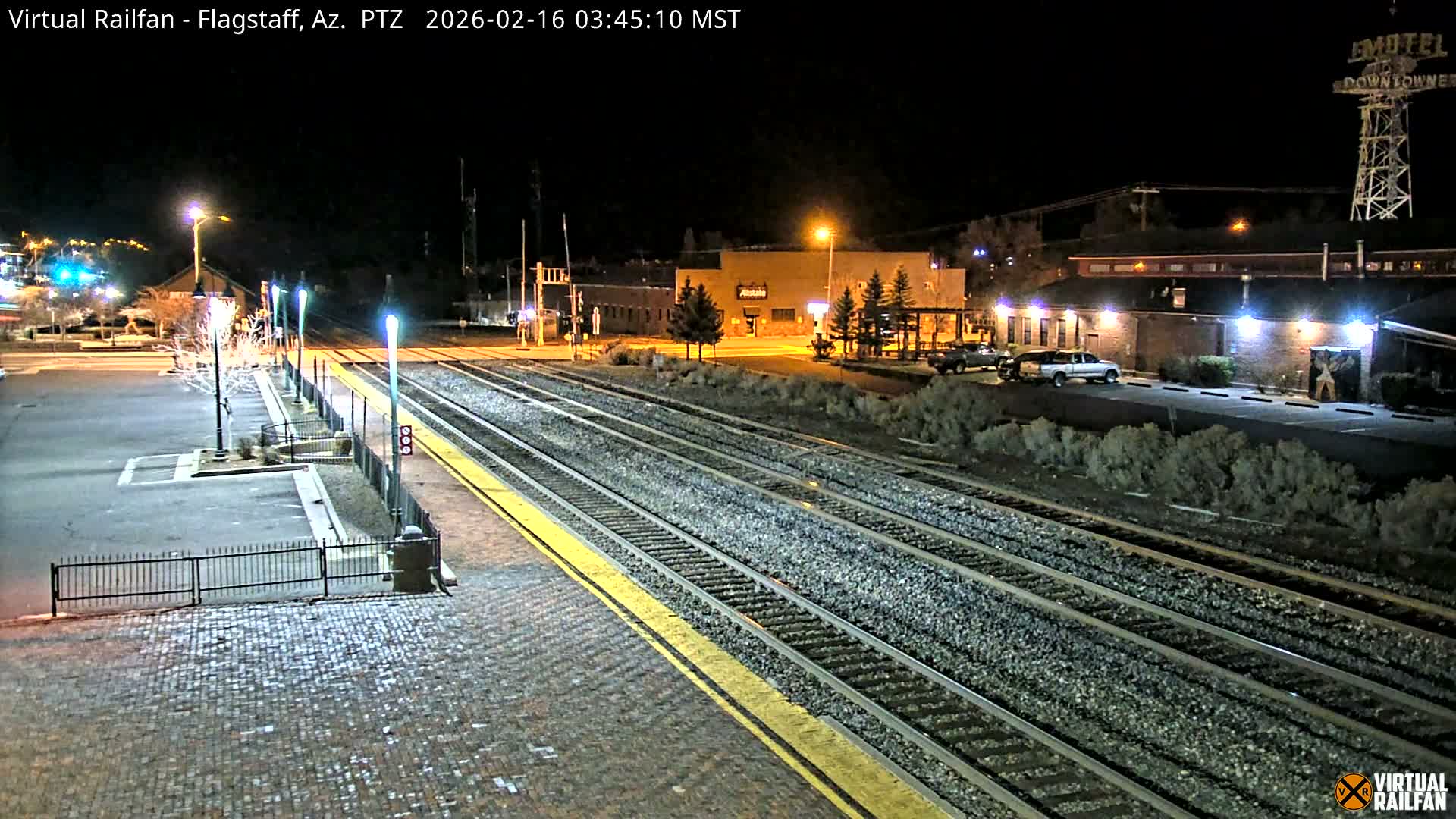 Flagstaff Amtrak Railroad Live Cam - Flagstaff, Coconino, Arizona, USA