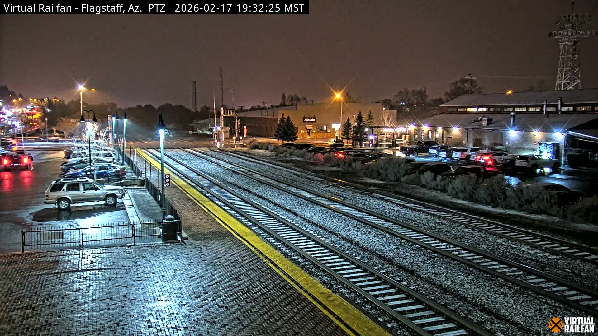 Flagstaff Amtrak Railroad Live Cam - Flagstaff, Coconino, Arizona, USA