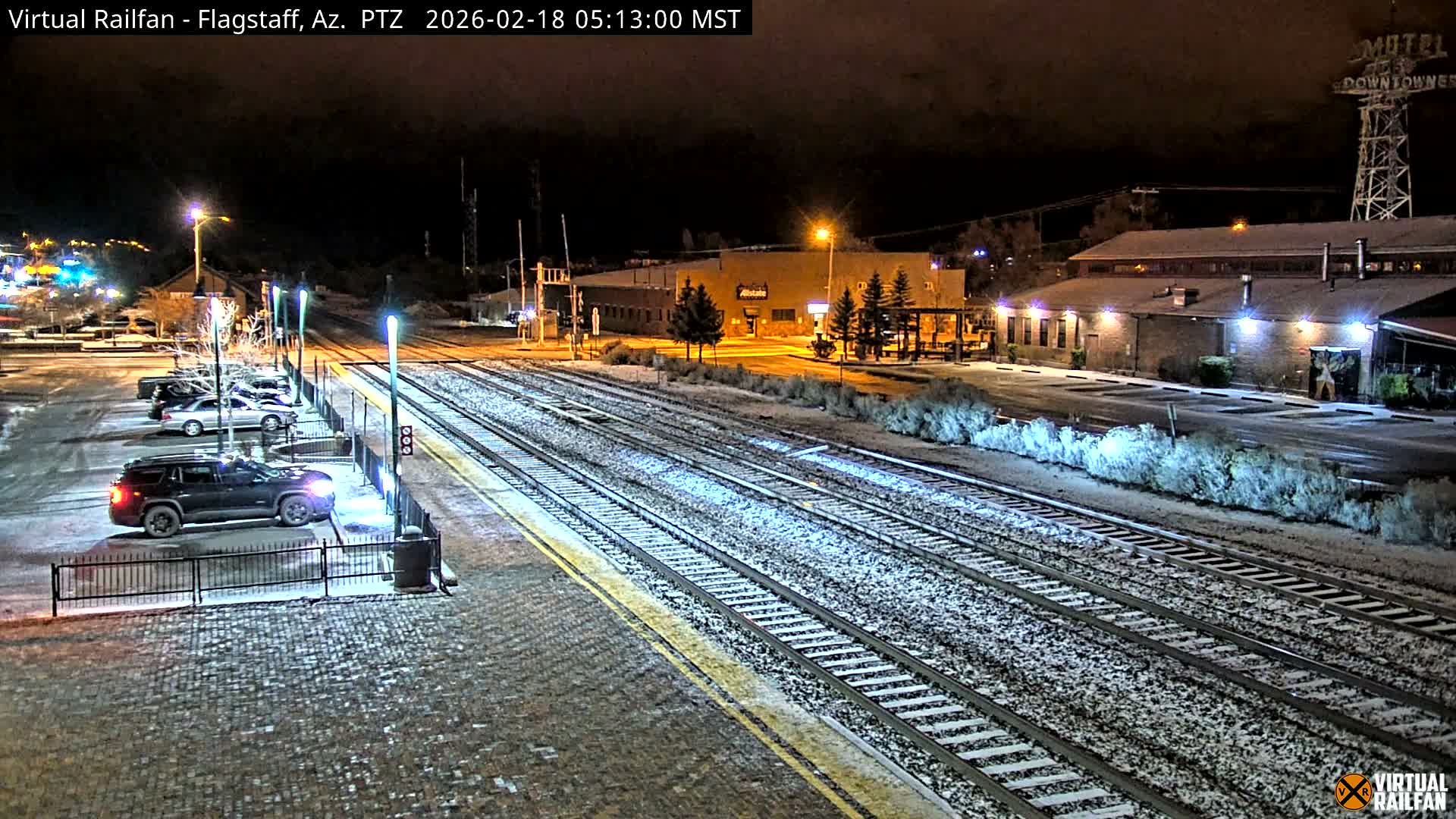 Flagstaff Amtrak Railroad Live Cam - Flagstaff, Coconino, Arizona, USA