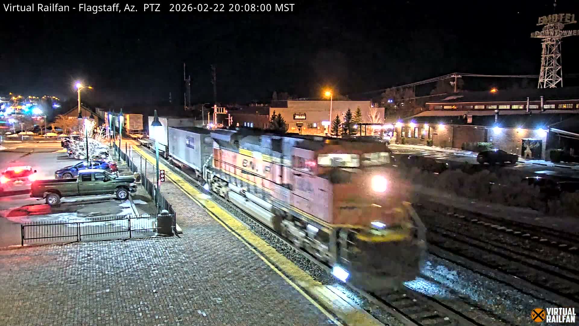 Flagstaff Amtrak Railroad Live Cam - Flagstaff, Coconino, Arizona, USA