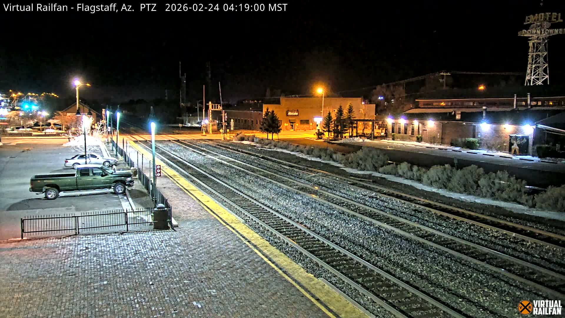 Flagstaff Amtrak Railroad Live Cam - Flagstaff, Coconino, Arizona, USA