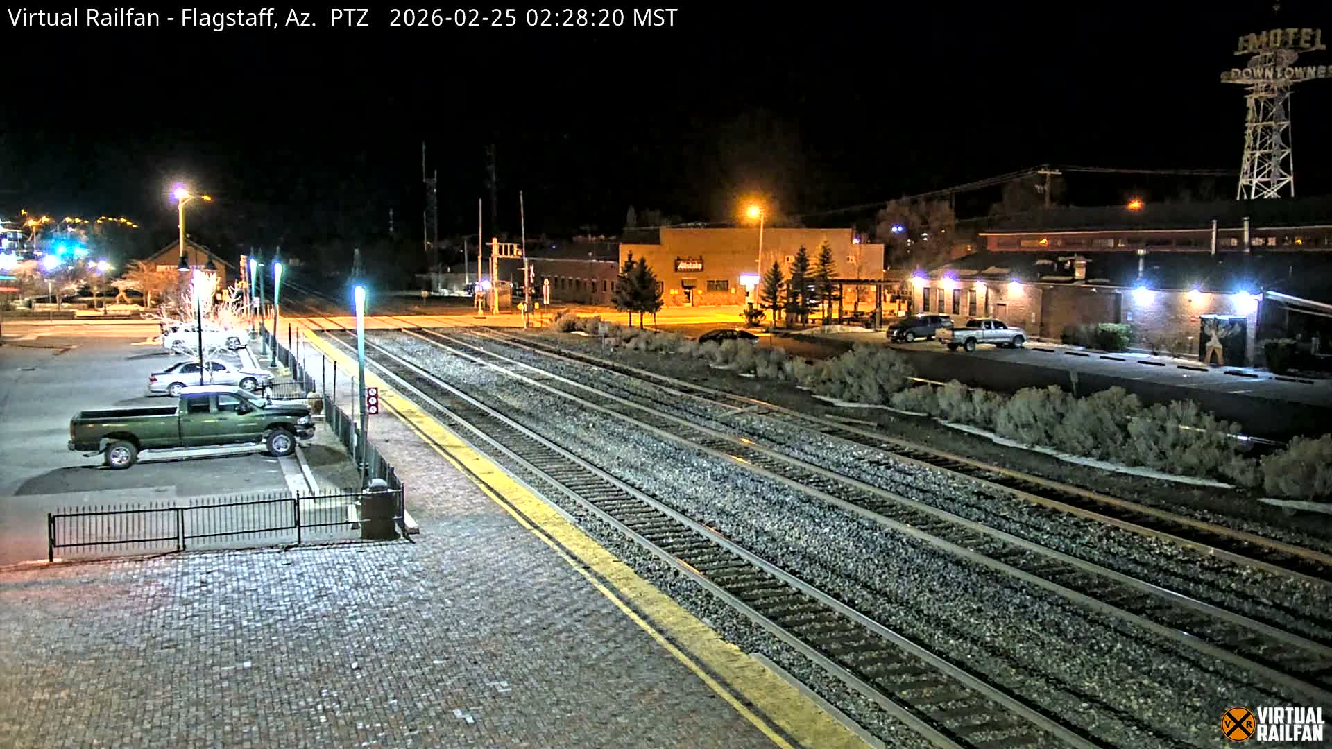 Flagstaff Amtrak Railroad Live Cam - Flagstaff, Coconino, Arizona, USA