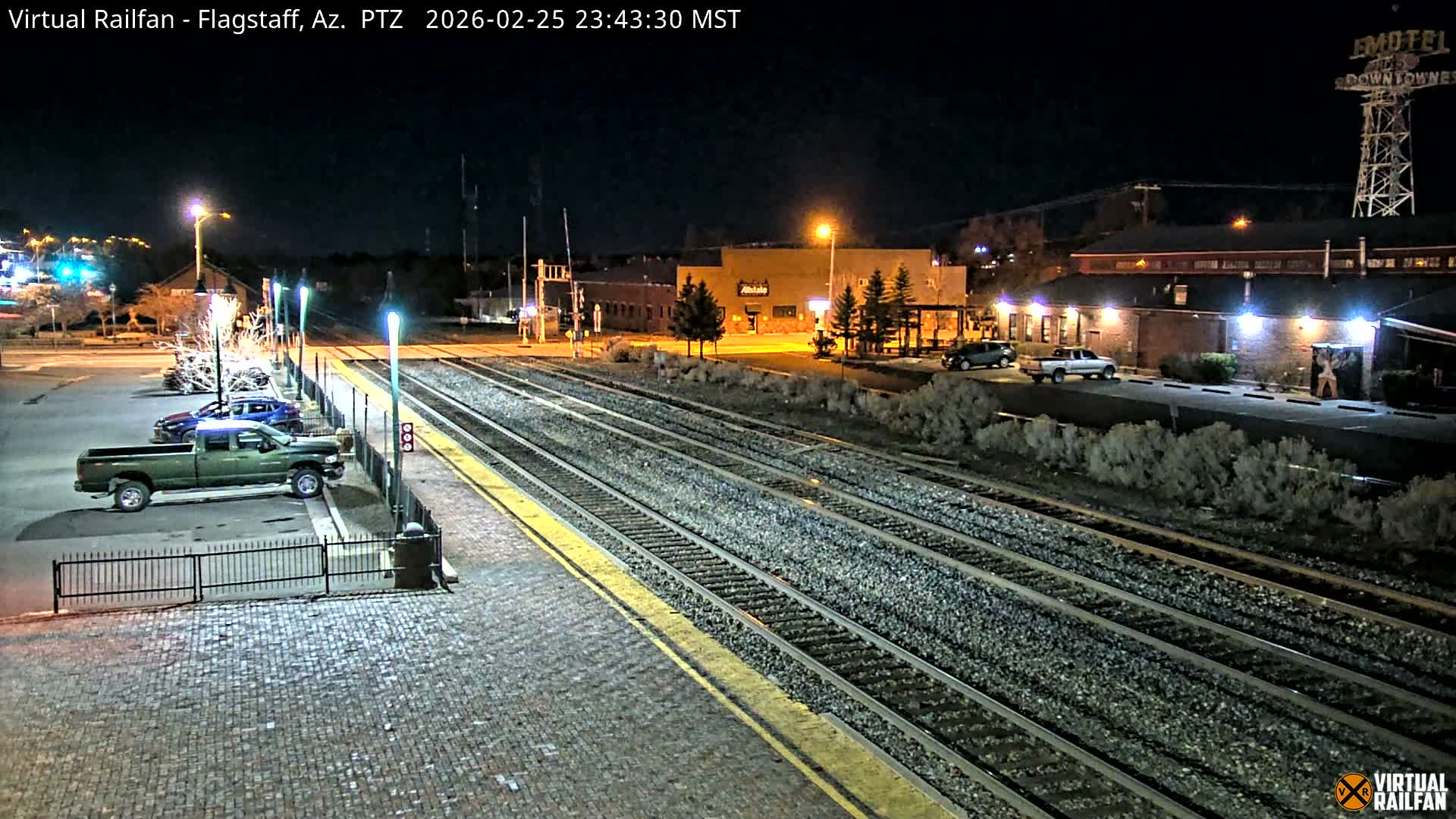 Flagstaff Amtrak Railroad Live Cam - Flagstaff, Coconino, Arizona, USA