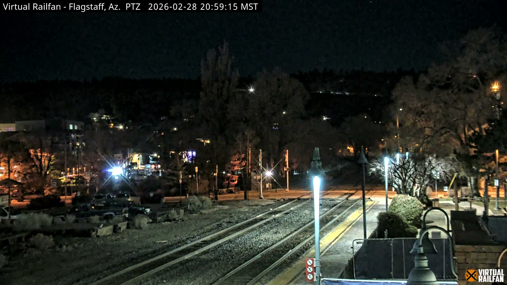 Flagstaff Amtrak Railroad Live Cam - Flagstaff, Coconino, Arizona, USA