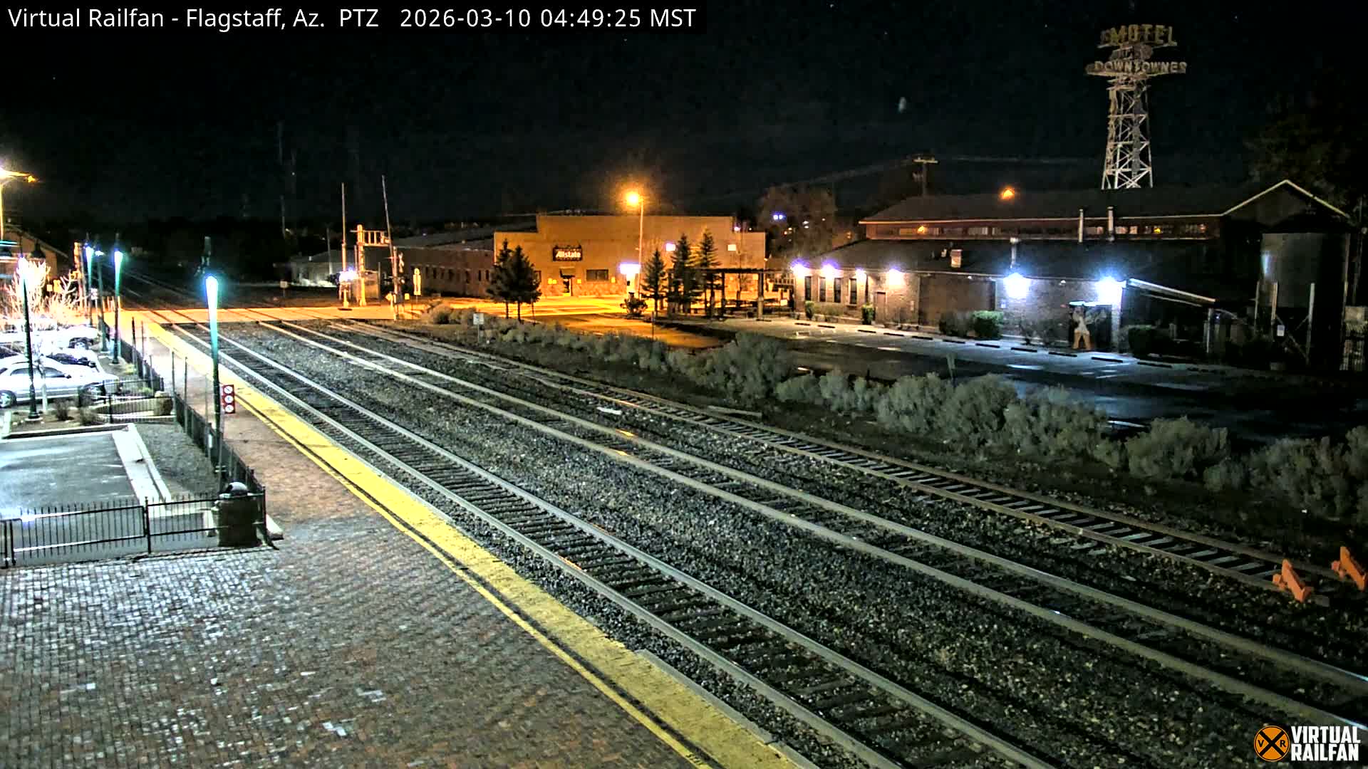 Flagstaff Amtrak Railroad Live Cam - Flagstaff, Coconino, Arizona, USA