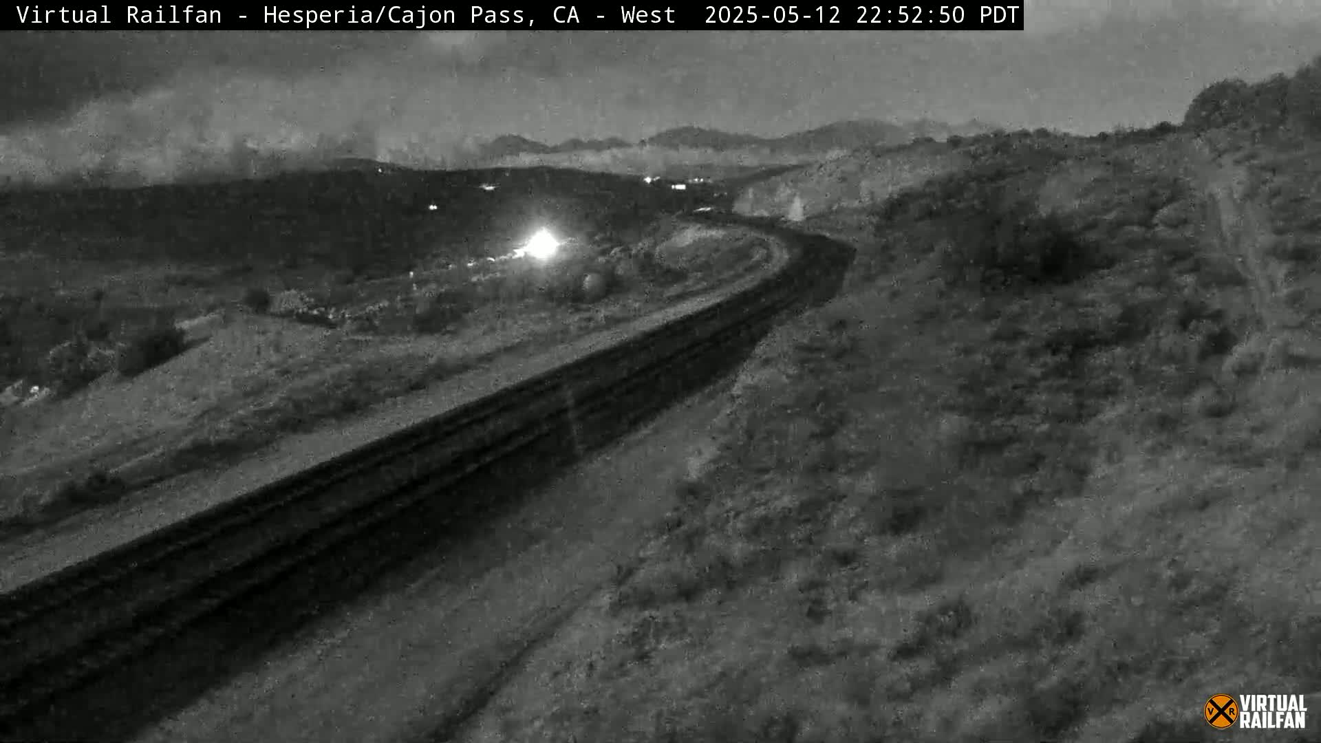 Hesperia Cajon Pass Railroad &  Mount San Antonio Panaromic Live Cam - Hesparia, San Bernardino, California, USA