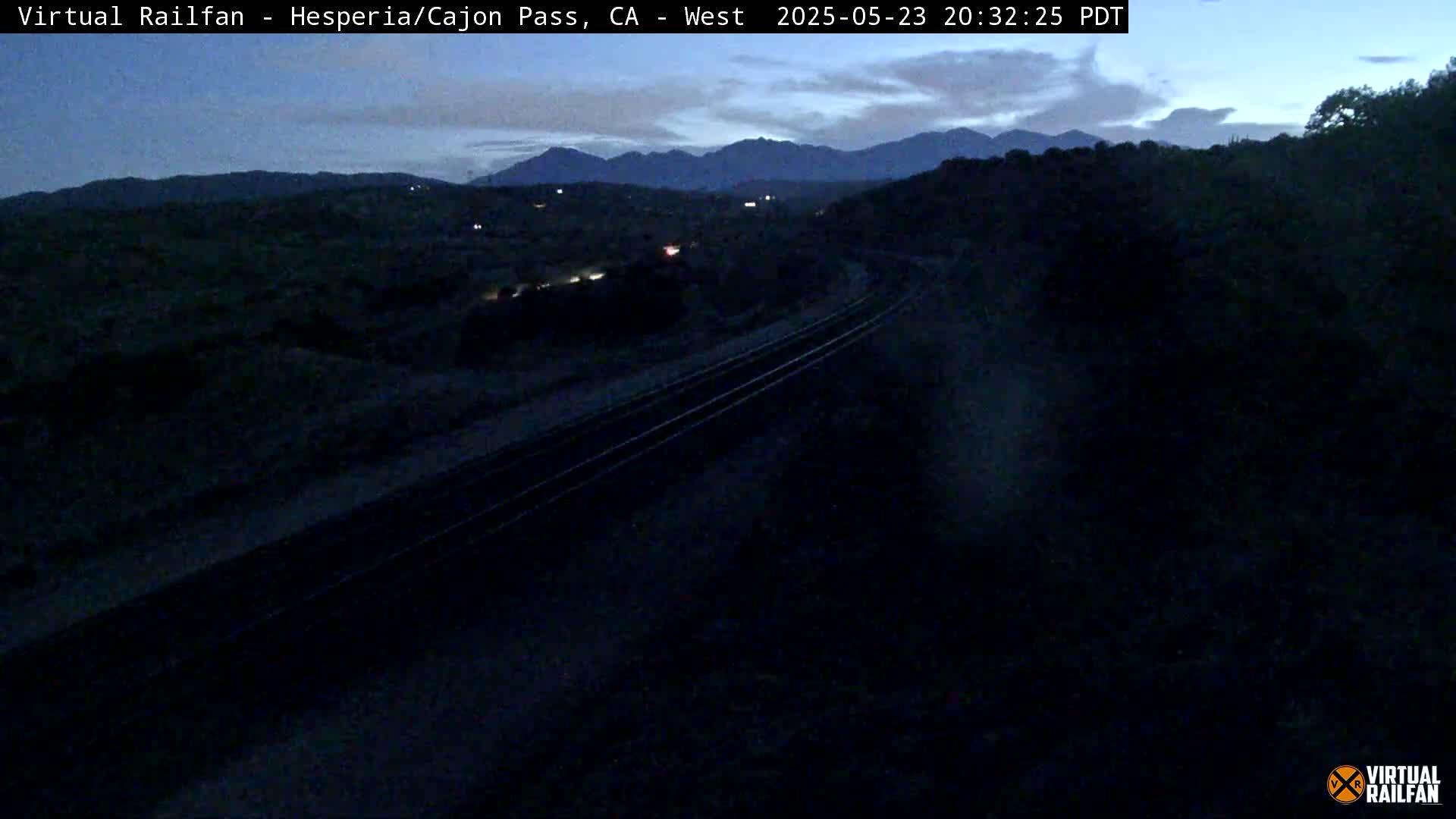 Hesperia Cajon Pass Railroad &  Mount San Antonio Panaromic Live Cam - Hesparia, San Bernardino, California, USA