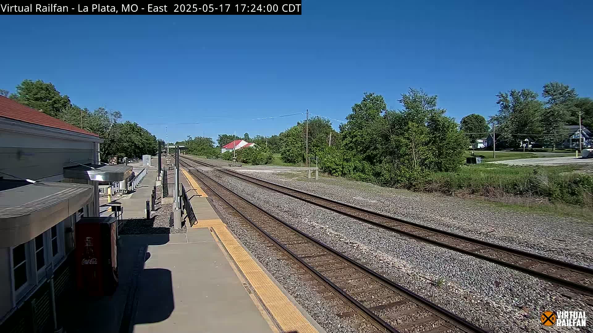 La Plata Railway Station Live Cam - La Plata, Macon, Missouri, USA