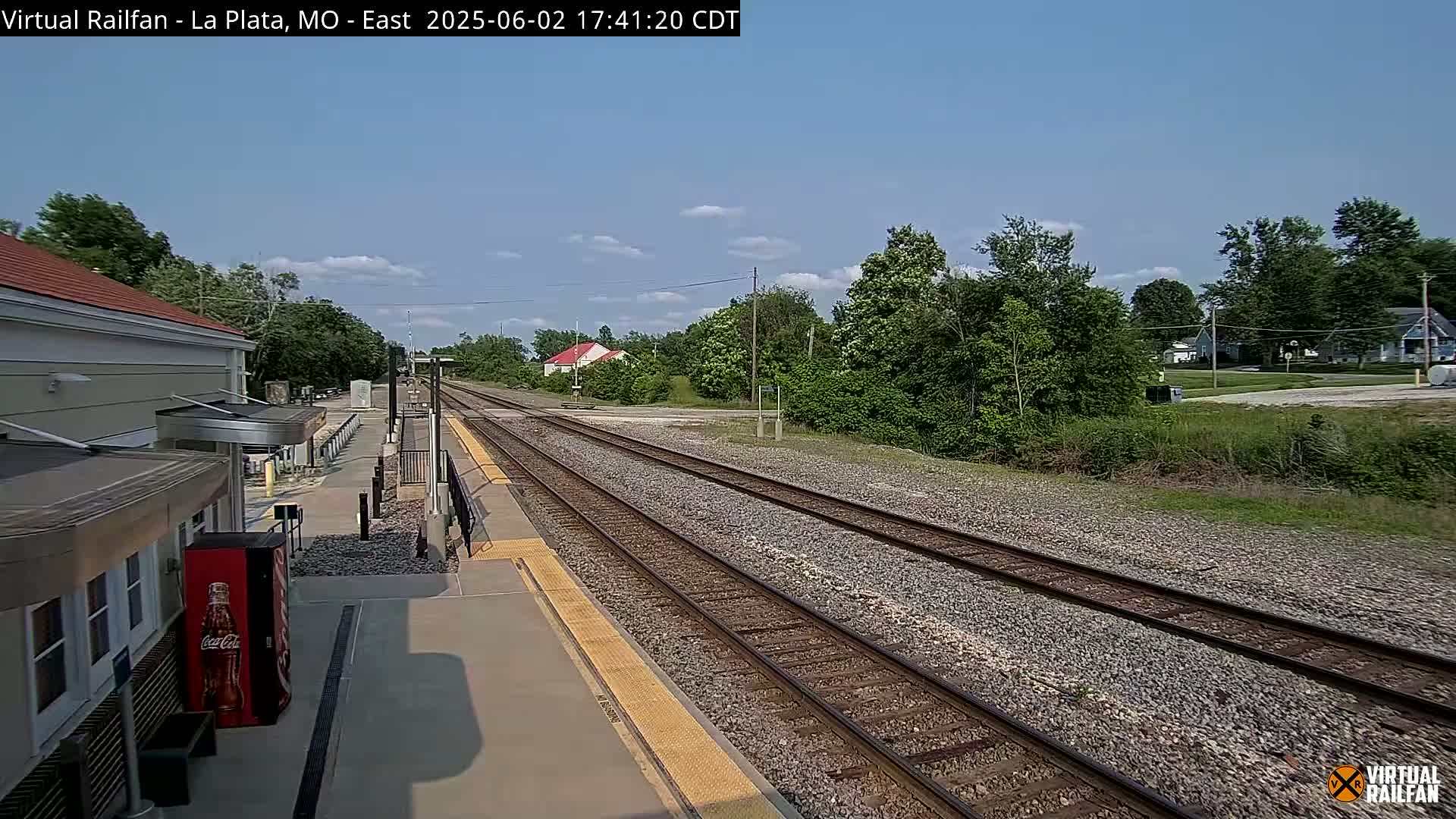 La Plata Railway Station Live Cam - La Plata, Macon, Missouri, USA