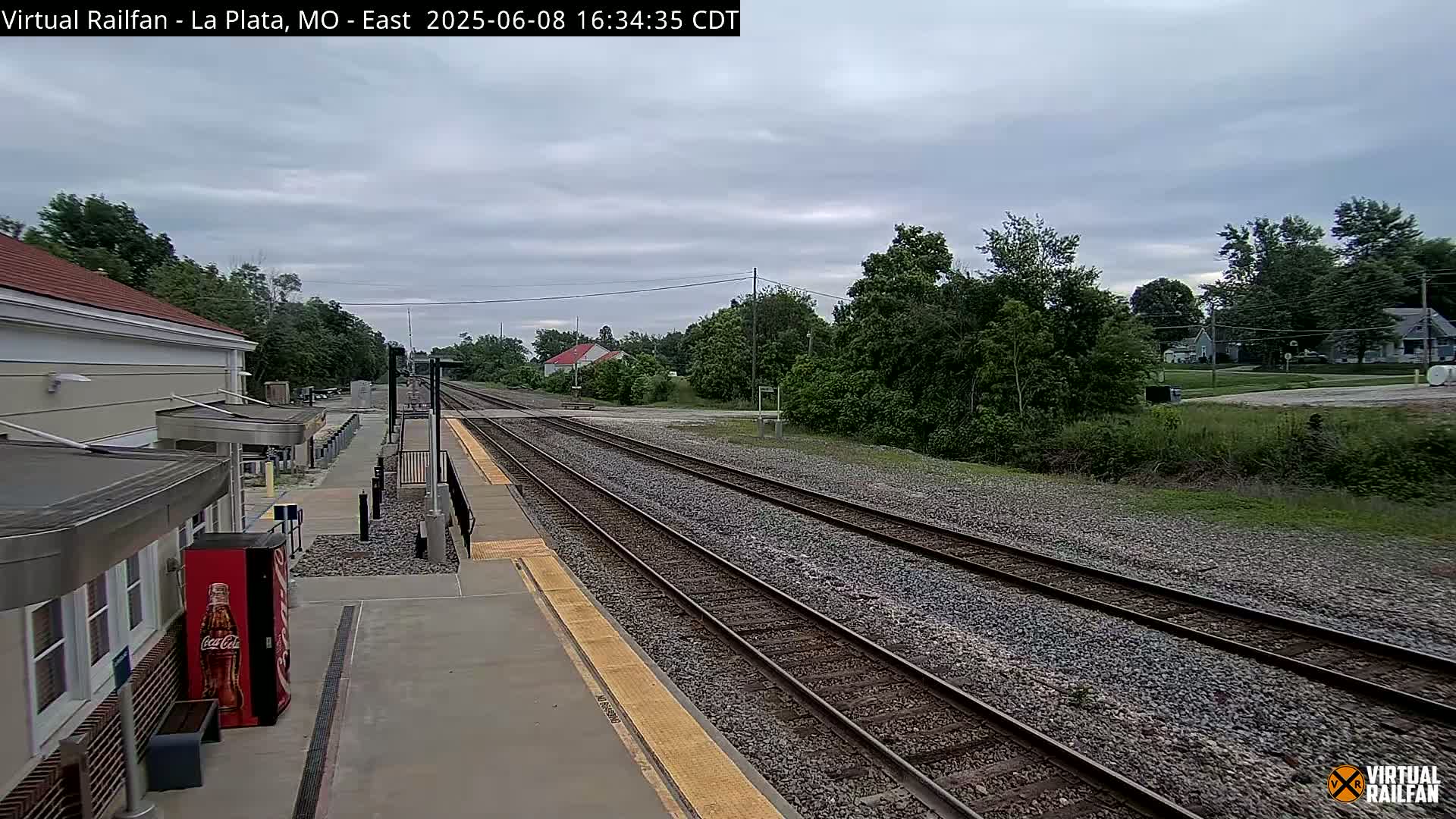 La Plata Railway Station Live Cam - La Plata, Macon, Missouri, USA