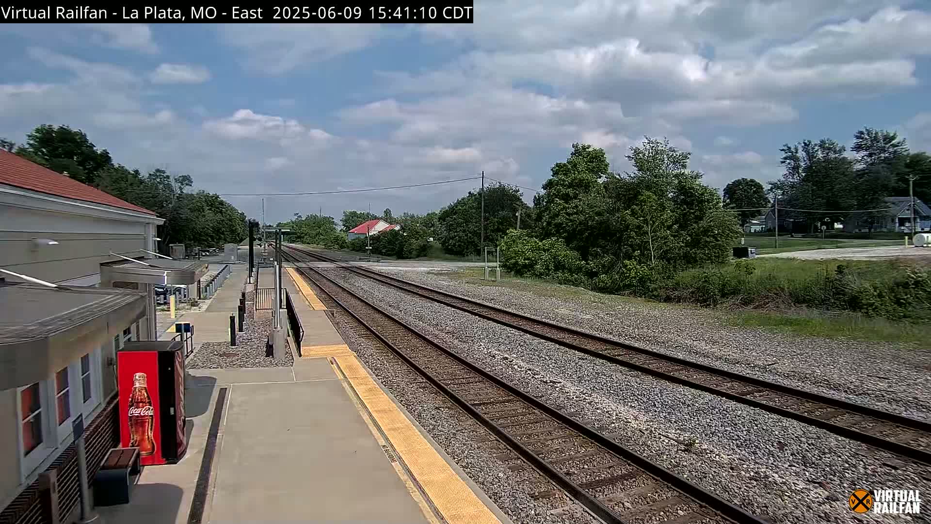 La Plata Railway Station Live Cam - La Plata, Macon, Missouri, USA