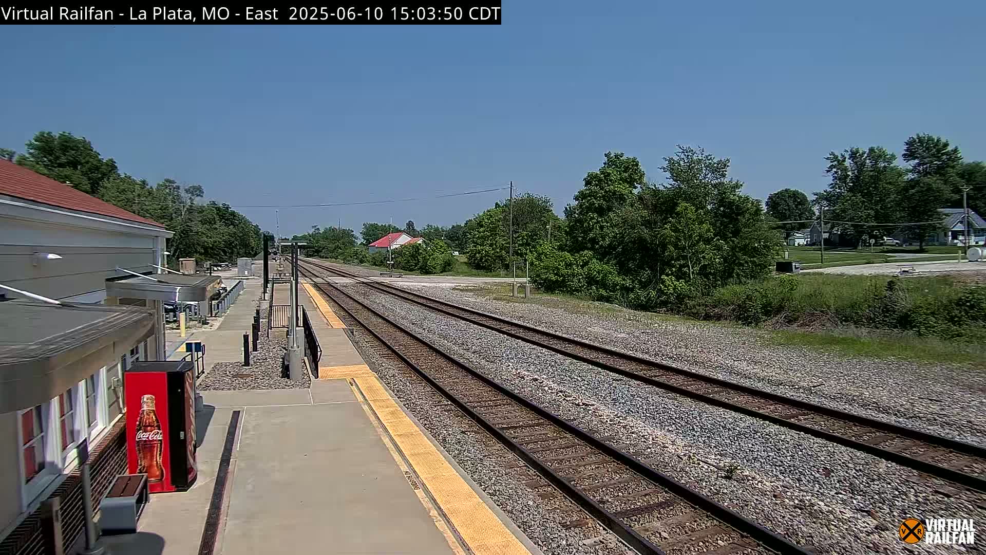 La Plata Railway Station Live Cam - La Plata, Macon, Missouri, USA