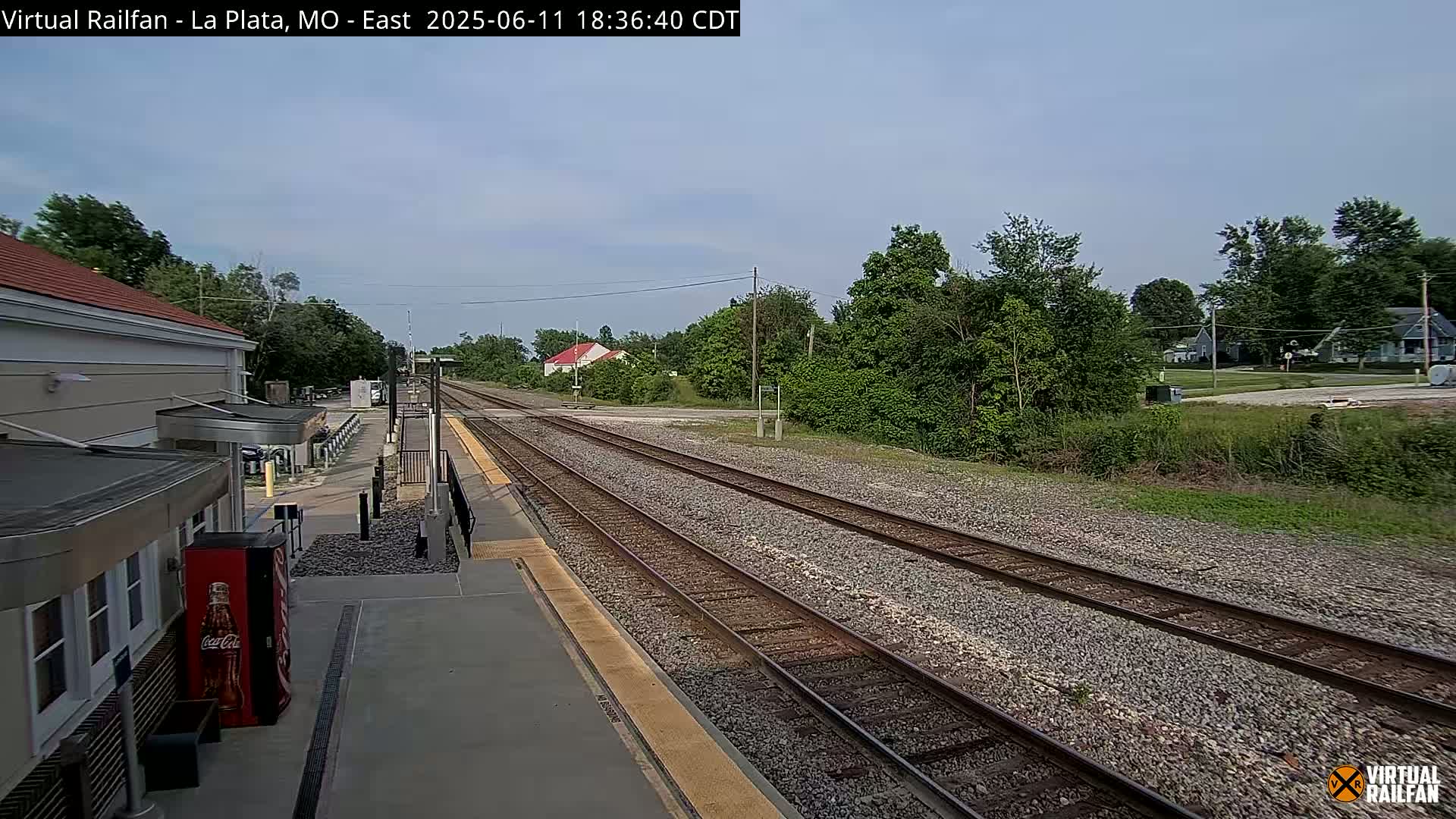 La Plata Railway Station Live Cam - La Plata, Macon, Missouri, USA