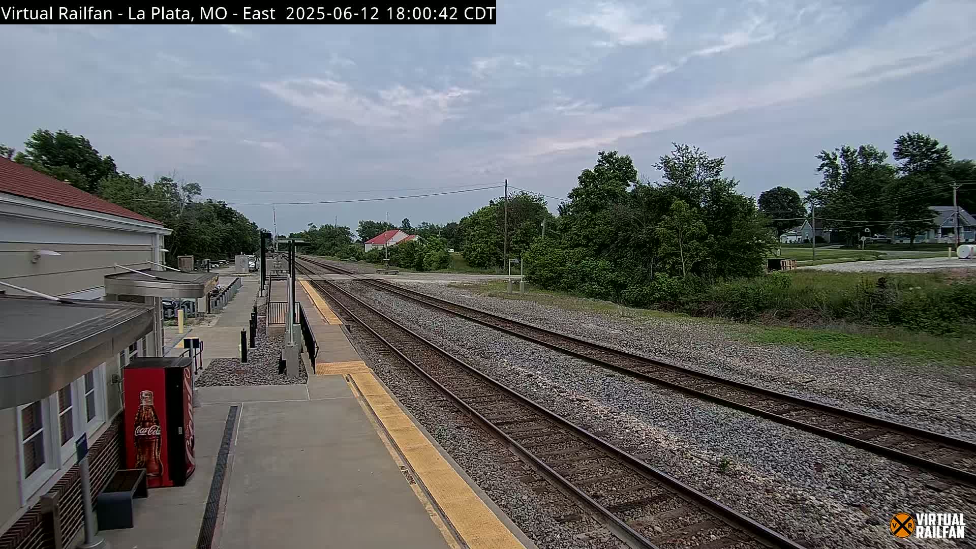 La Plata Railway Station Live Cam - La Plata, Macon, Missouri, USA