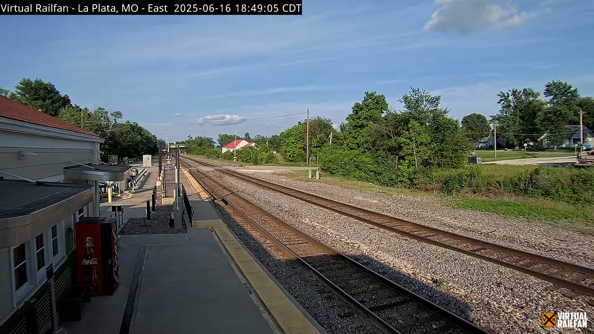 La Plata Railway Station Live Cam - La Plata, Macon, Missouri, USA