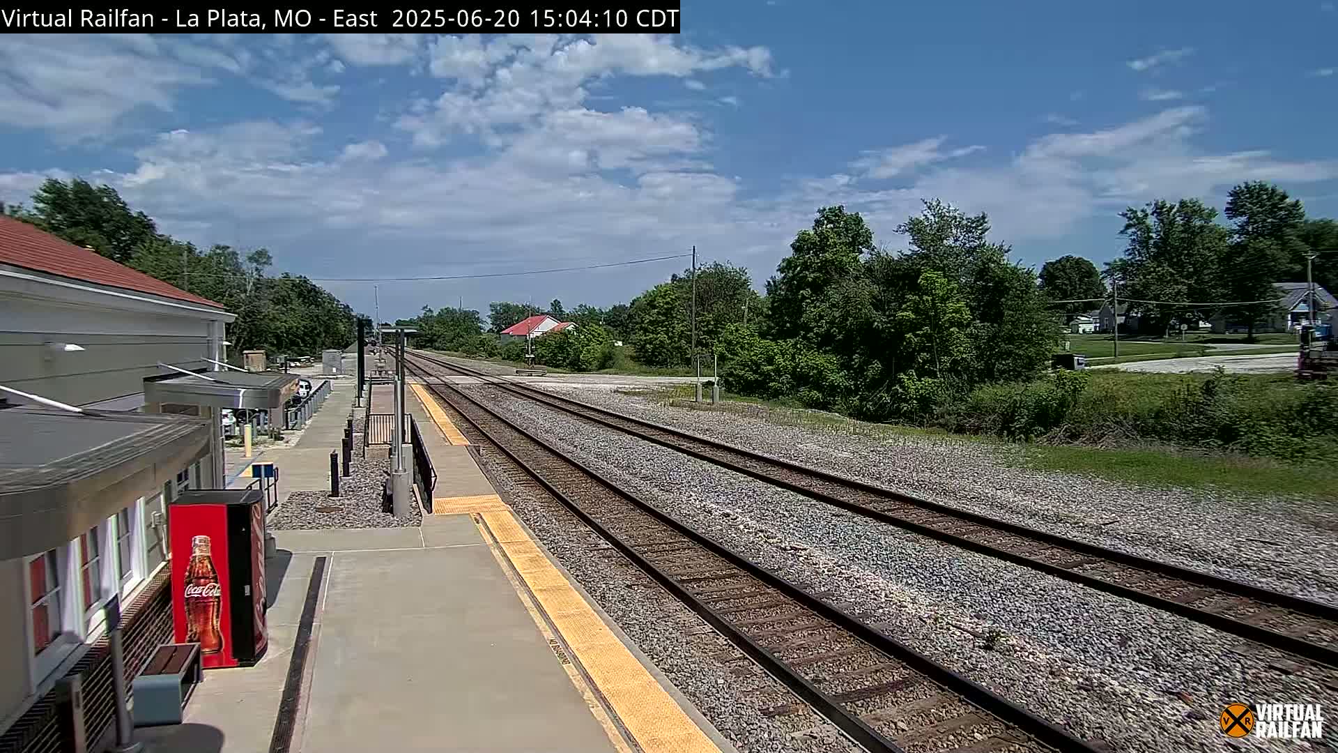 La Plata Railway Station Live Cam - La Plata, Macon, Missouri, USA