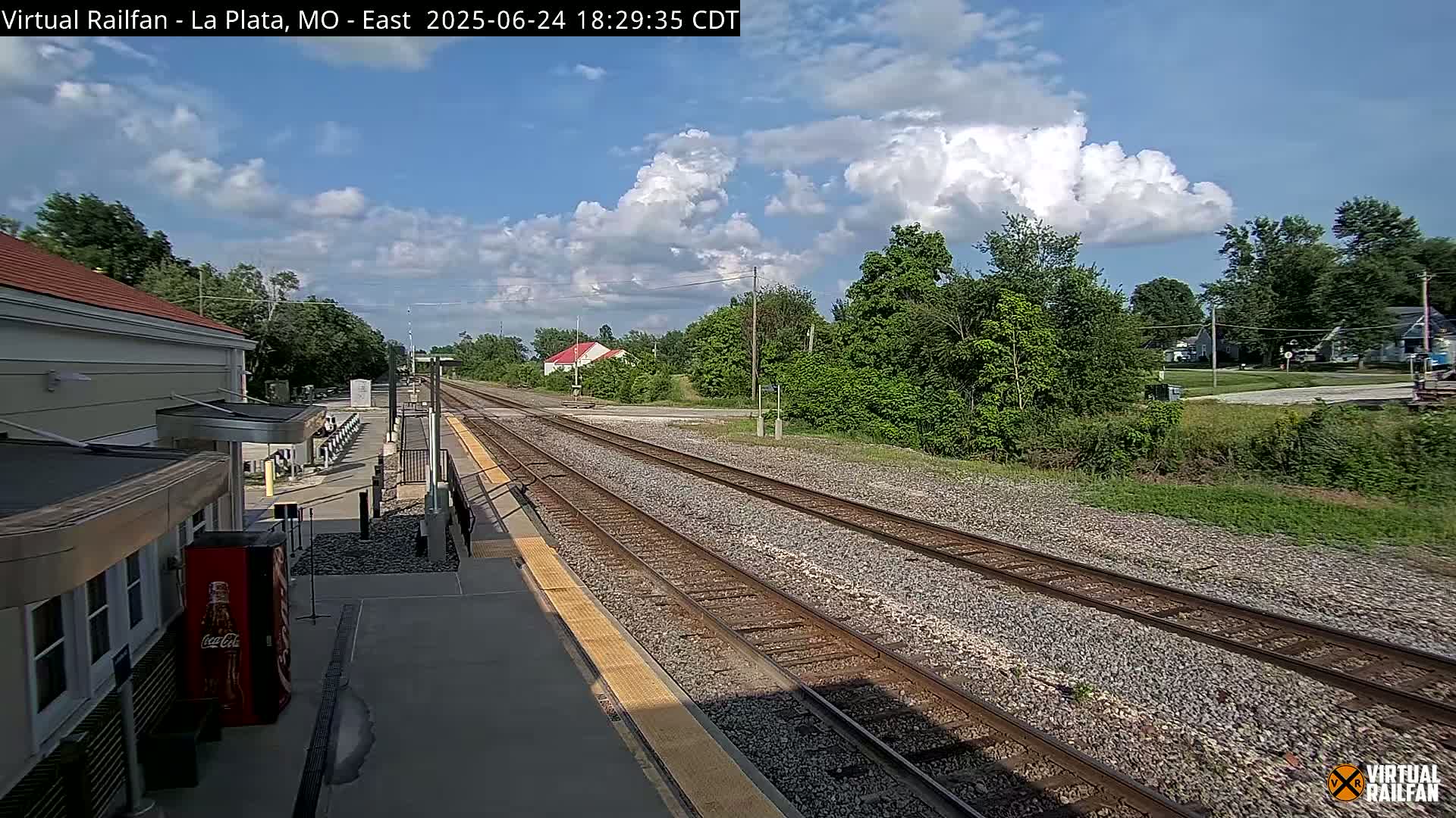 La Plata Railway Station Live Cam - La Plata, Macon, Missouri, USA