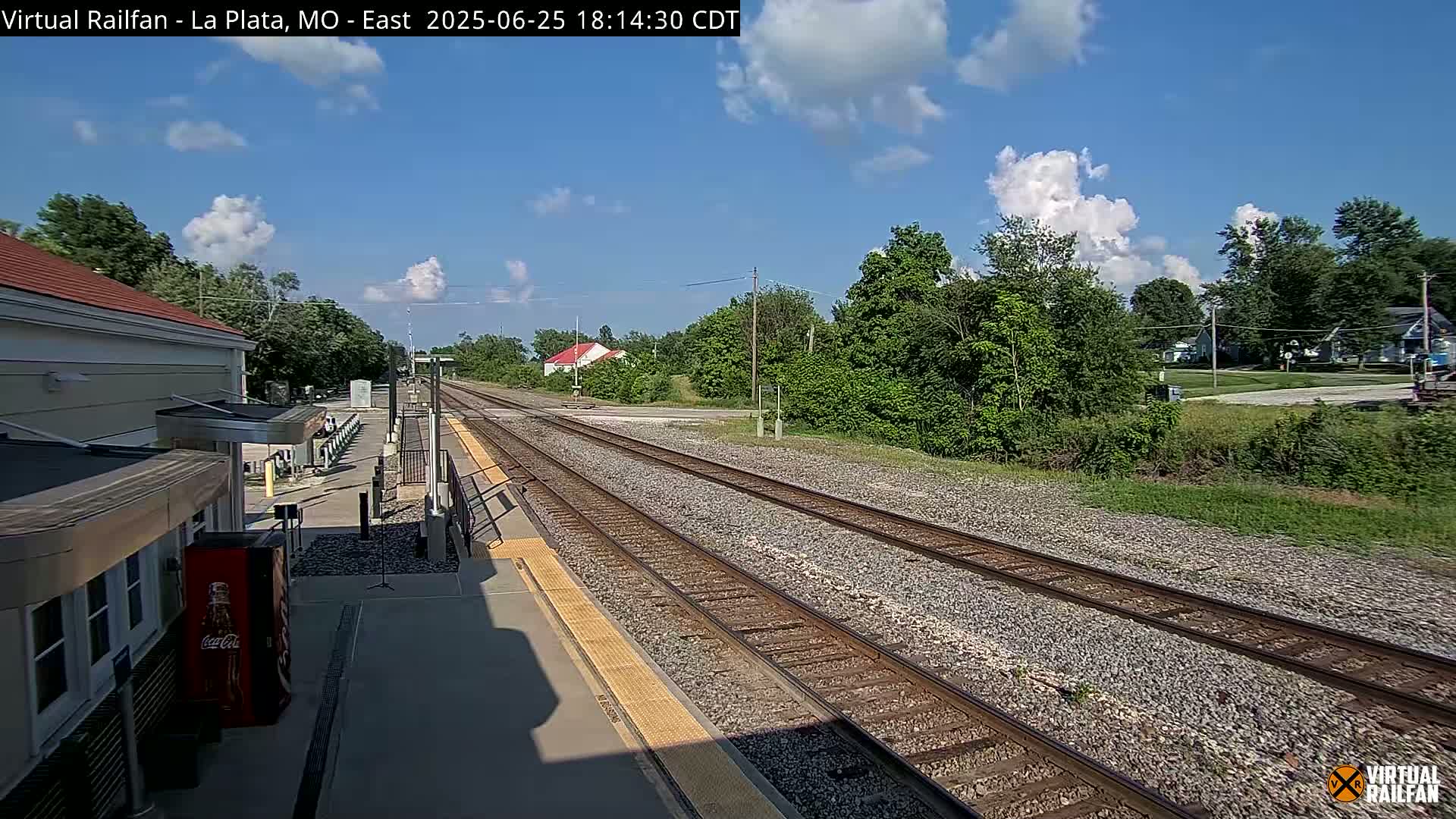 La Plata Railway Station Live Cam - La Plata, Macon, Missouri, USA