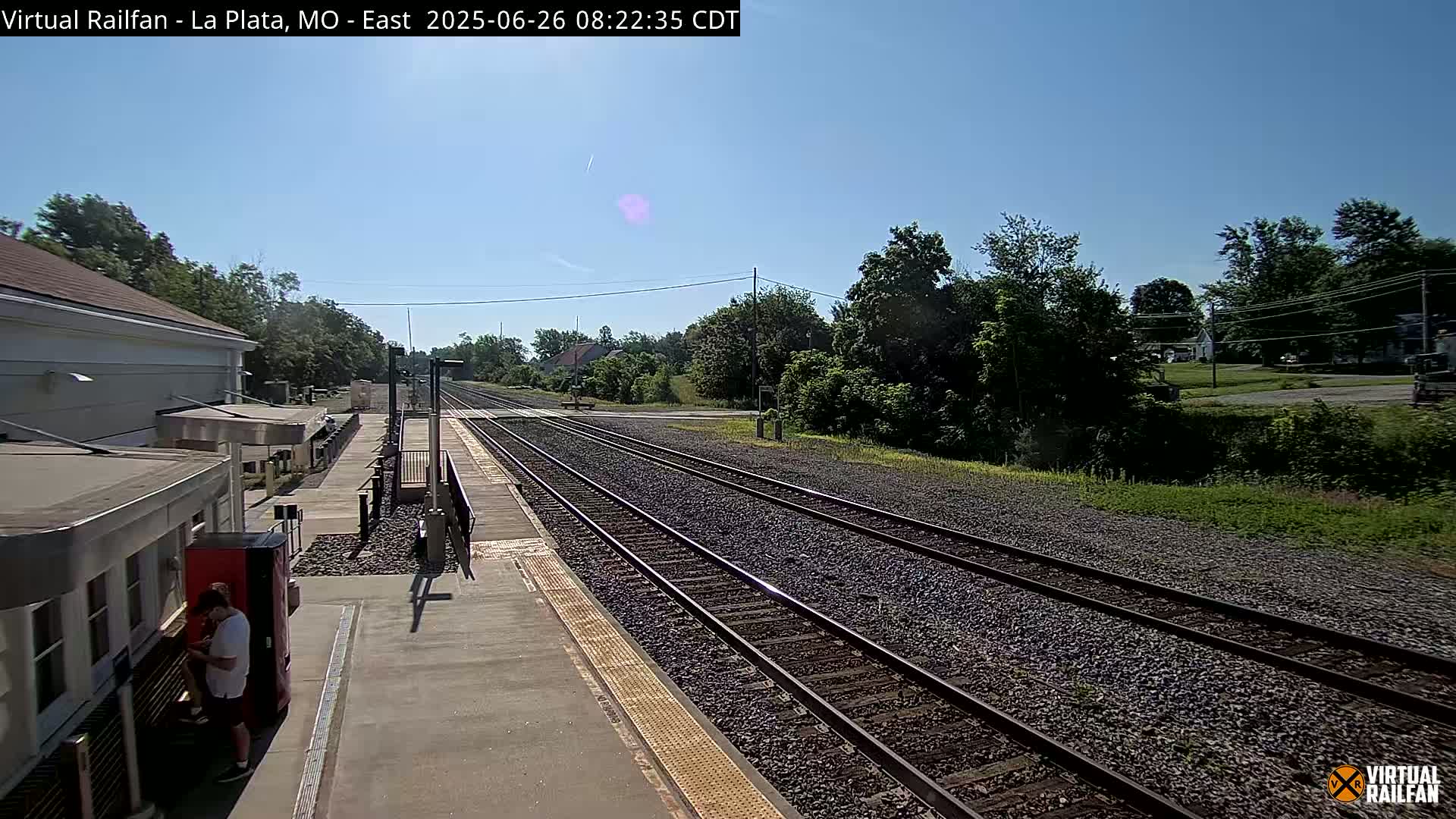 La Plata Railway Station Live Cam - La Plata, Macon, Missouri, USA