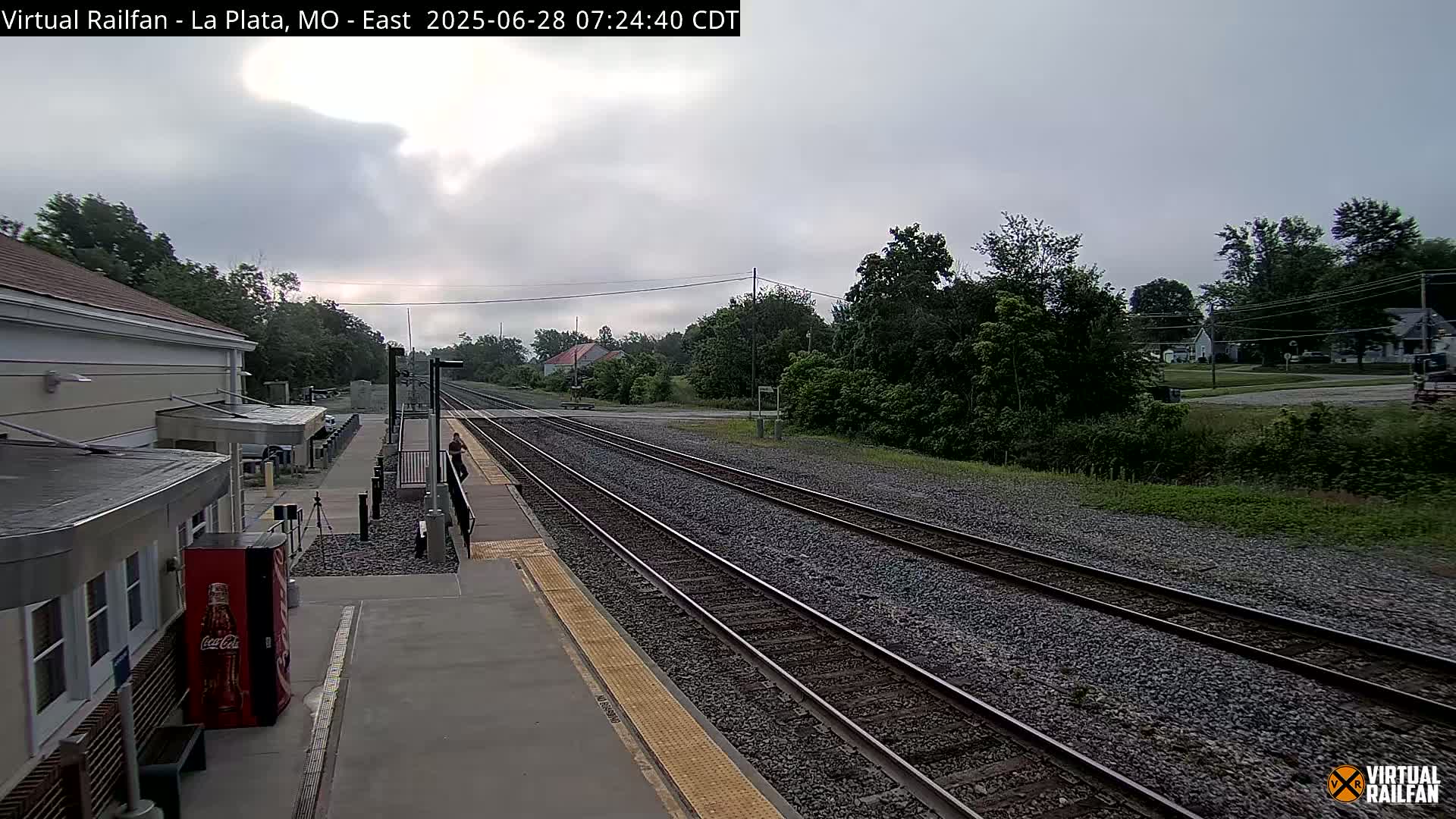La Plata Railway Station Live Cam - La Plata, Macon, Missouri, USA