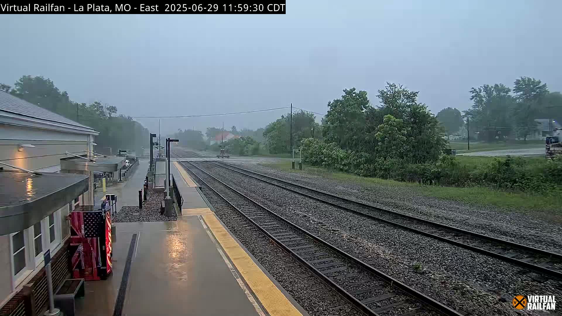 La Plata Railway Station Live Cam - La Plata, Macon, Missouri, USA