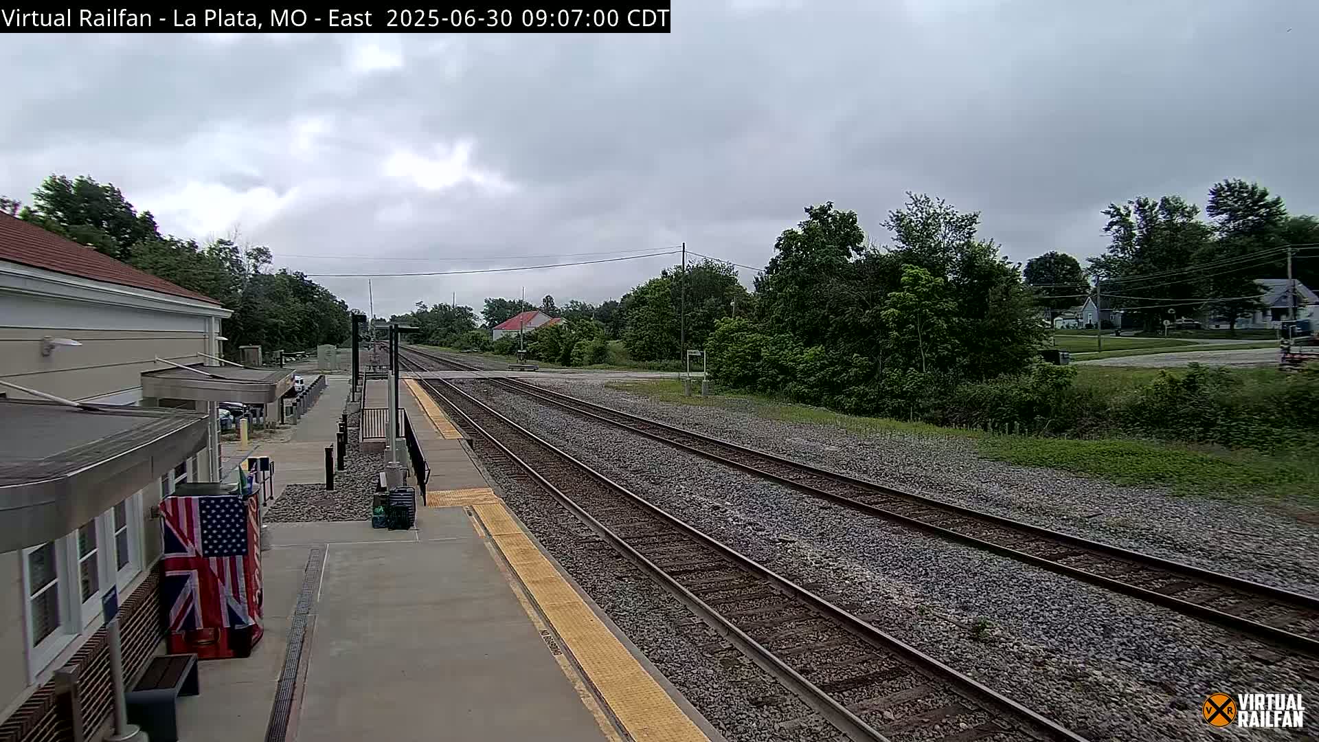 La Plata Railway Station Live Cam - La Plata, Macon, Missouri, USA
