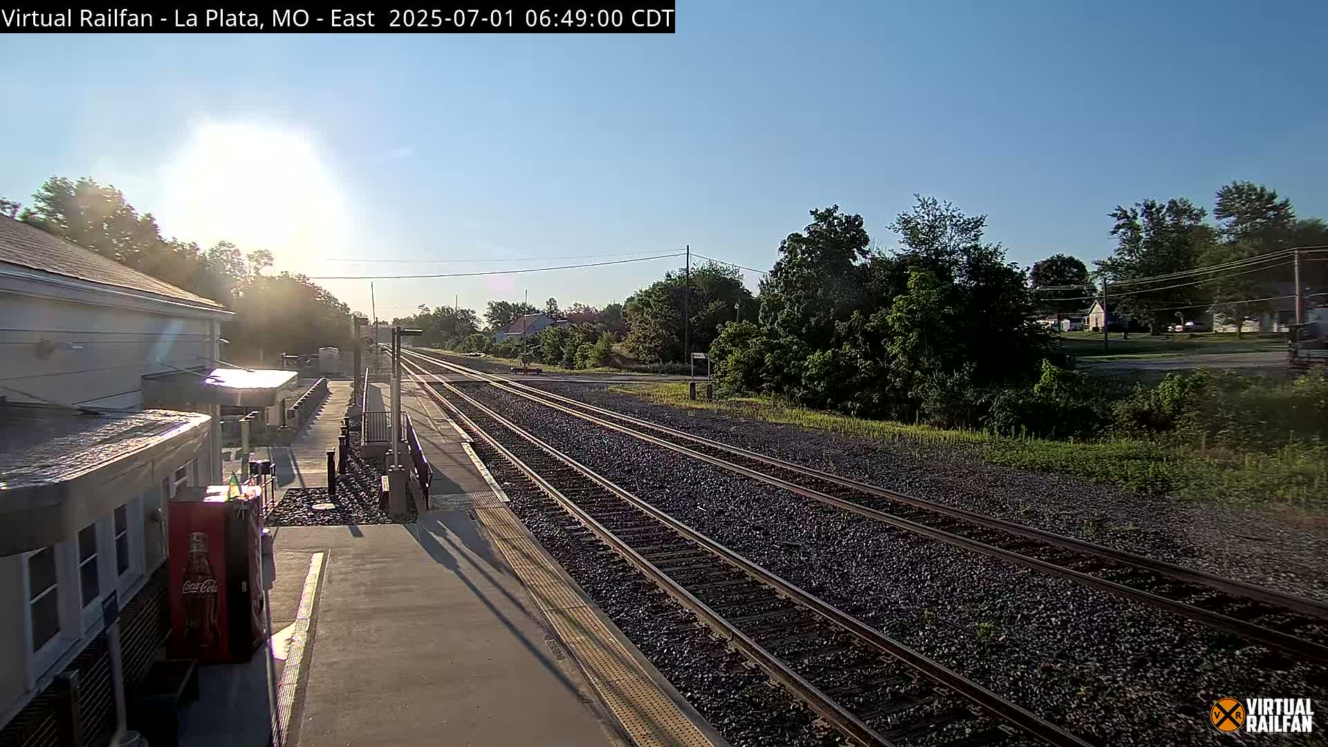 La Plata Railway Station Live Cam - La Plata, Macon, Missouri, USA