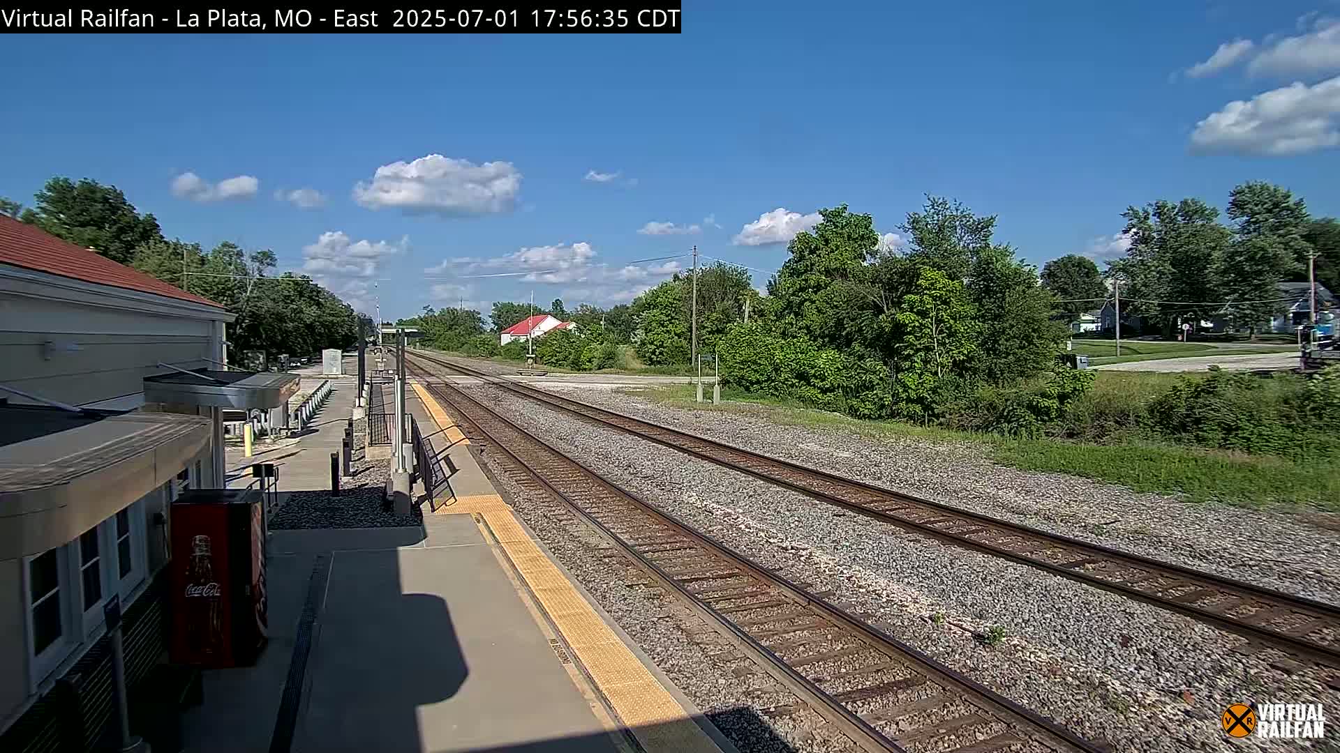 La Plata Railway Station Live Cam - La Plata, Macon, Missouri, USA