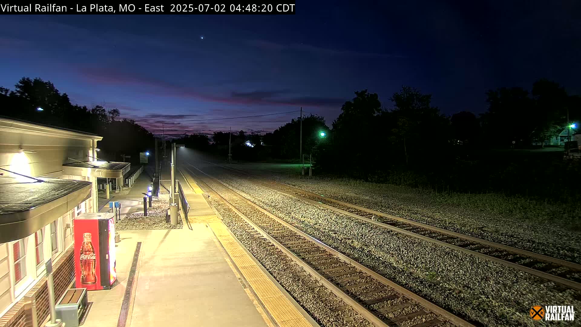 La Plata Railway Station Live Cam - La Plata, Macon, Missouri, USA