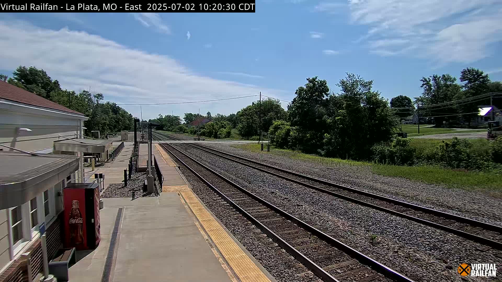 La Plata Railway Station Live Cam - La Plata, Macon, Missouri, USA
